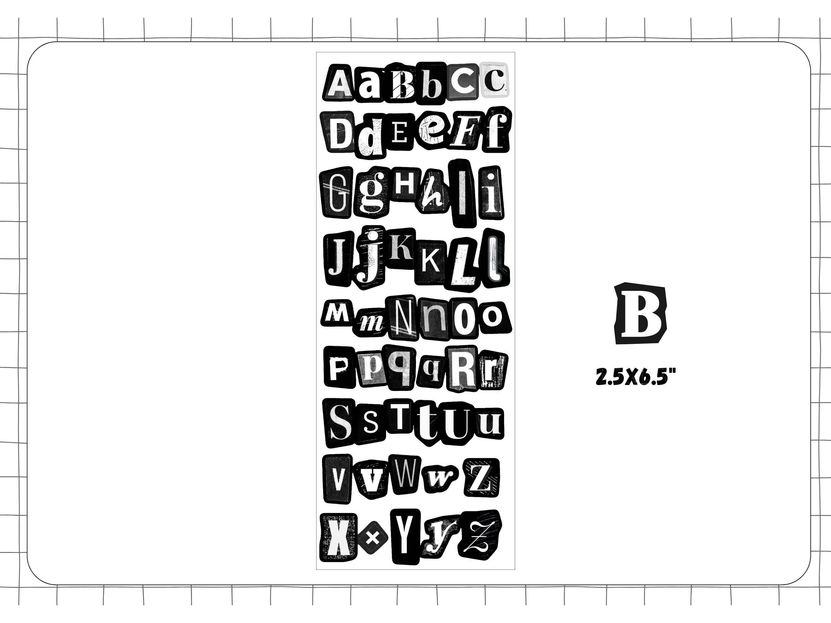 Ransom Note Letters Sticker