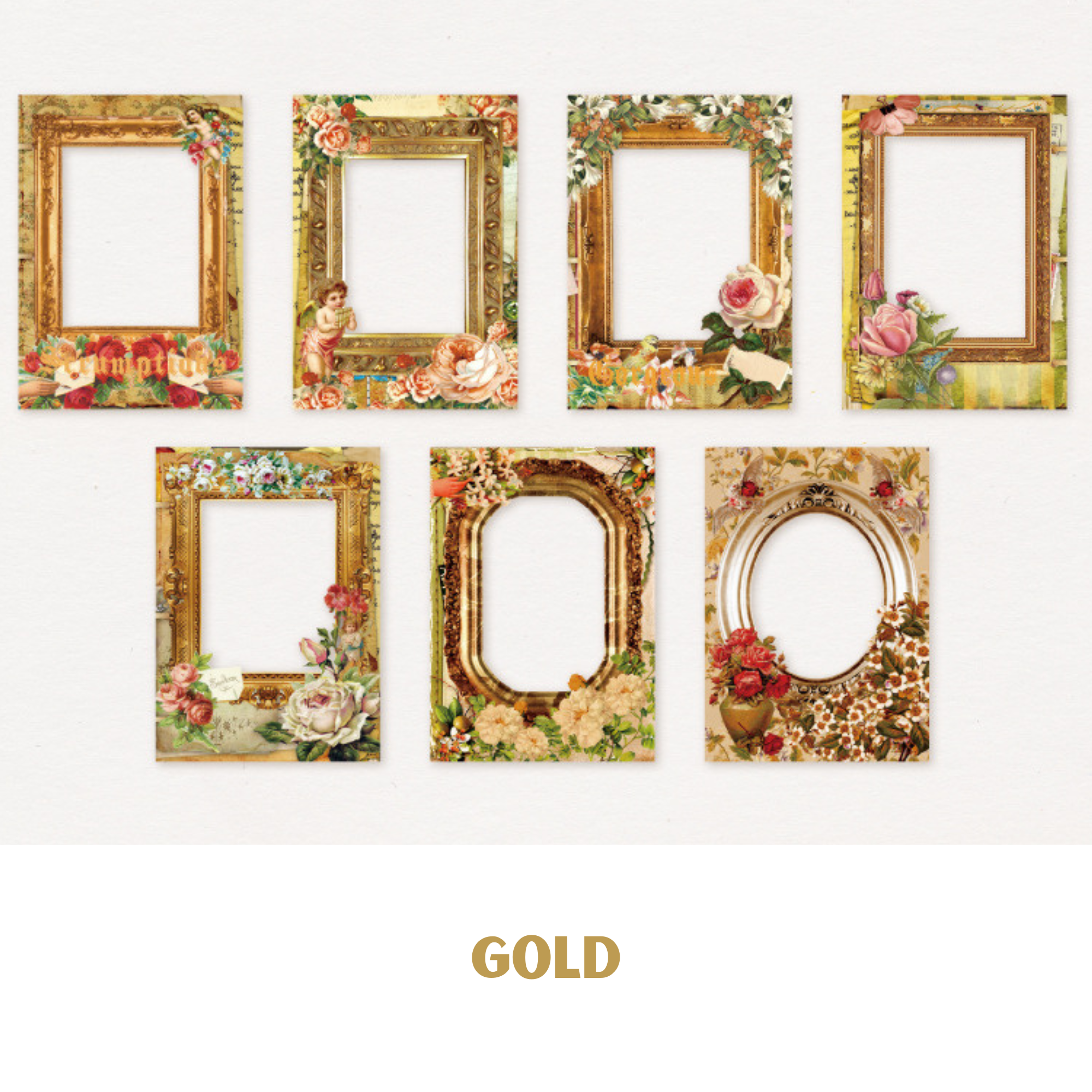 Retro Flower Frame Tape