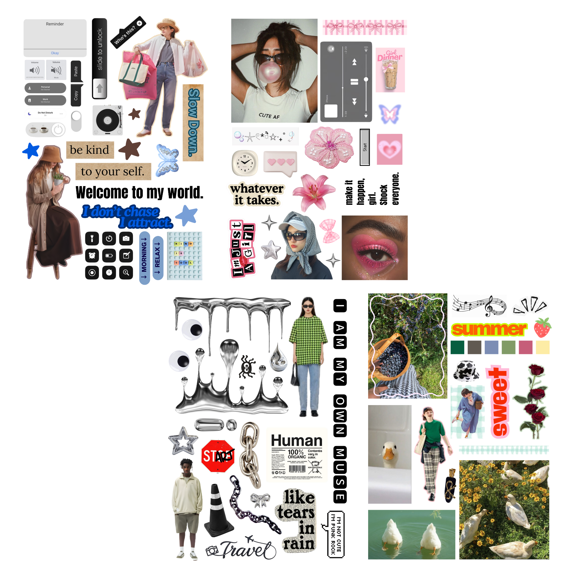 Set of 15 Sheets Scrapbooking Sticker Vol.1