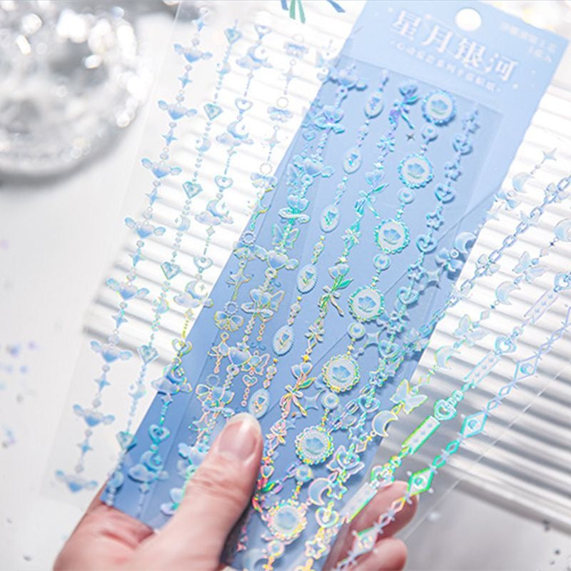 Flower Cross Chain Sticker