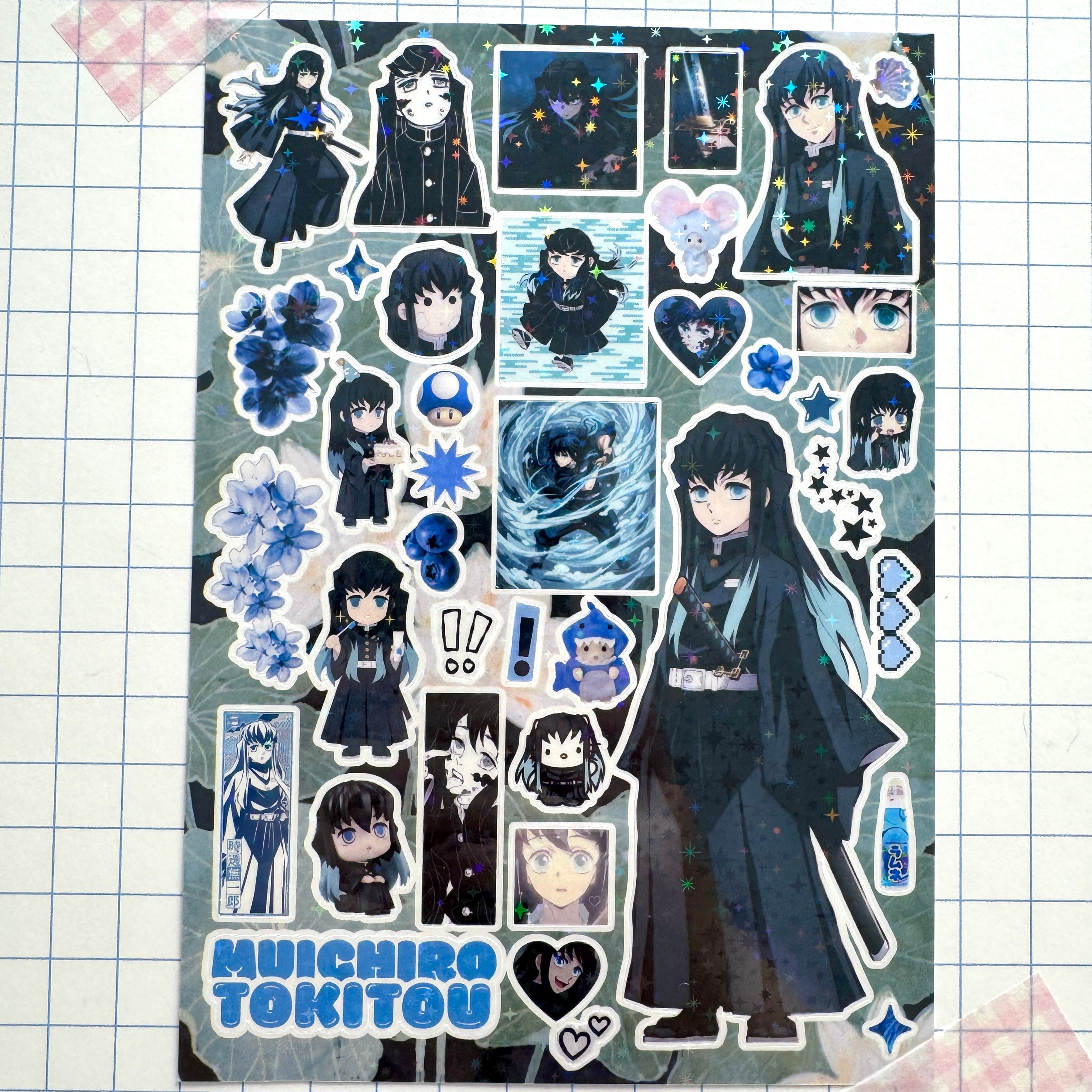 Anime Character Deco Sticker Sheet