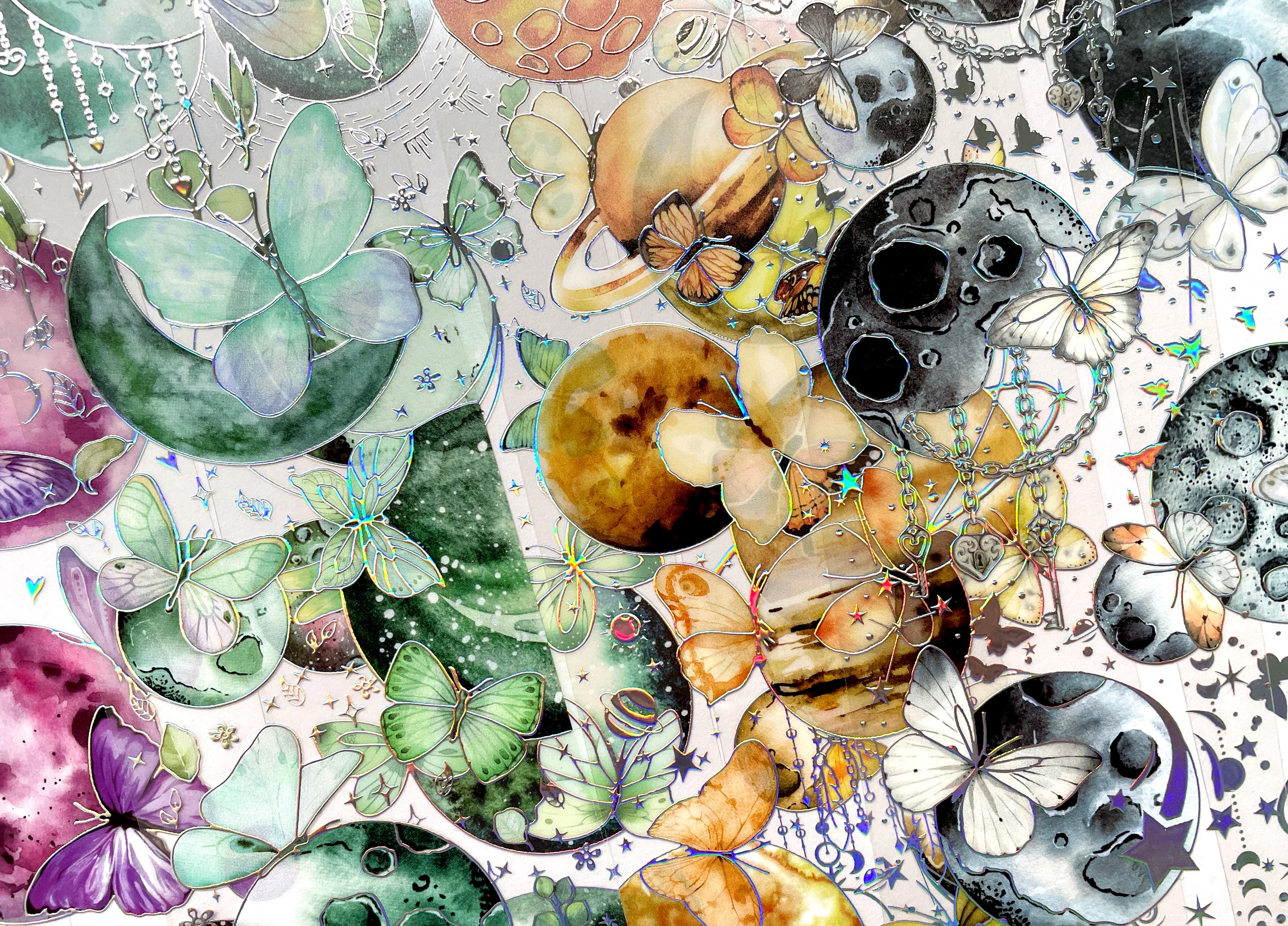 Planet Butterfly Sticker