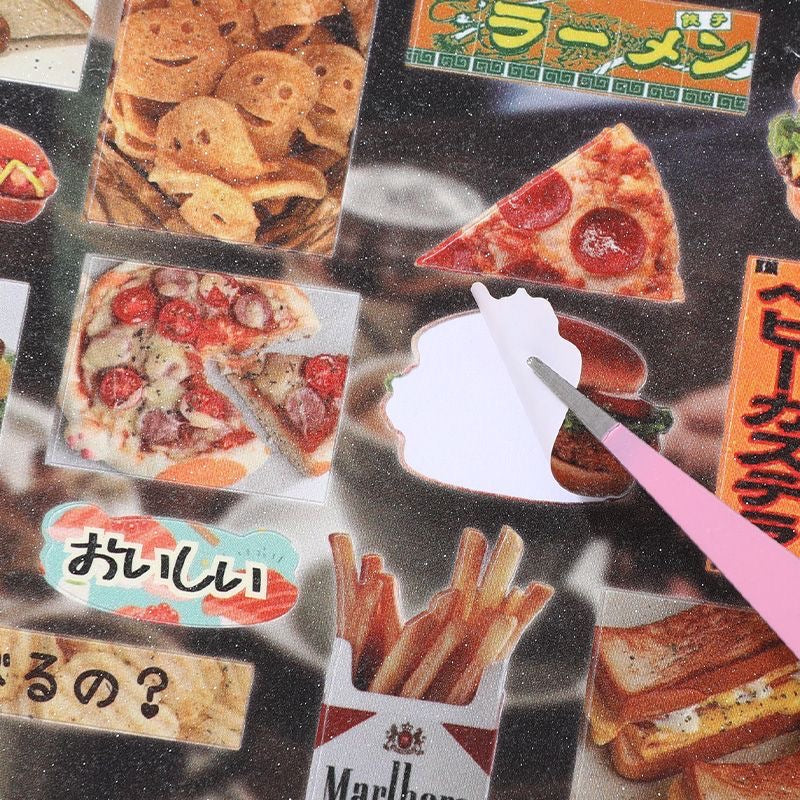 30 Pages Food Themed Sticker Book
