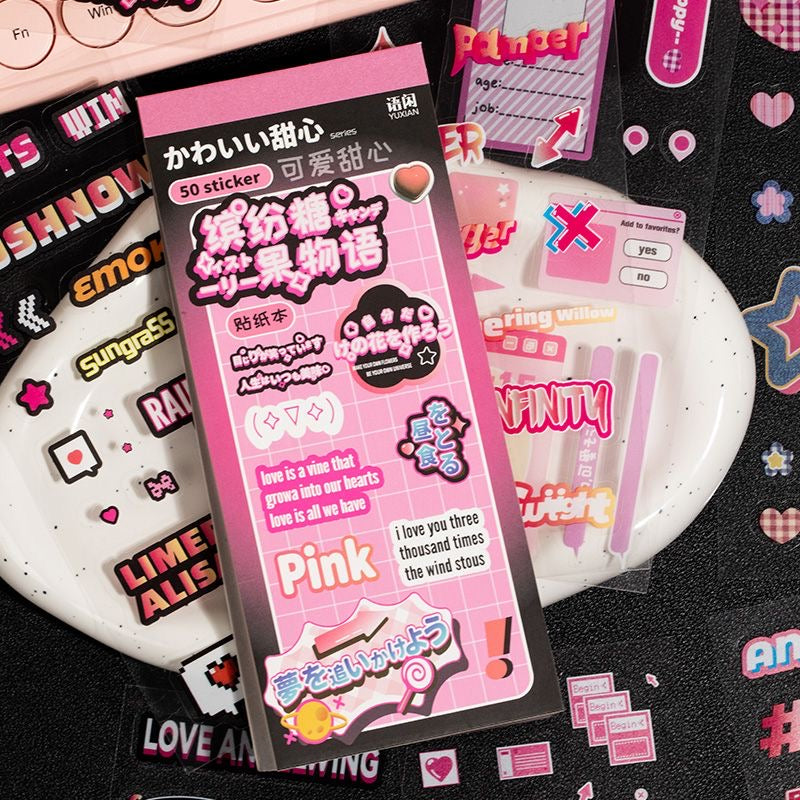 50 Pages Transparent Sticker Book