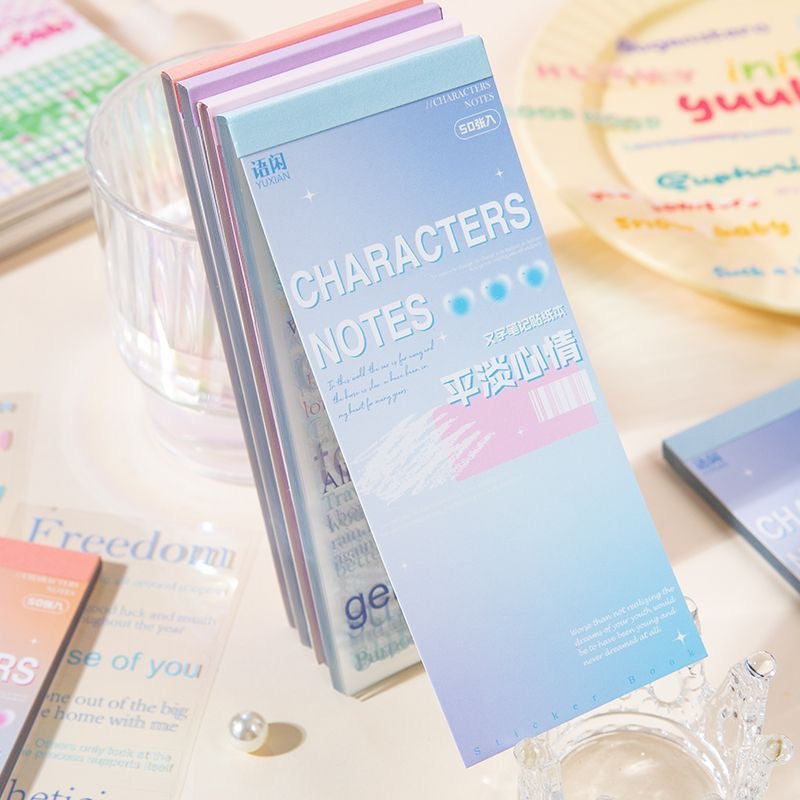 Characters Notes Sticker Book