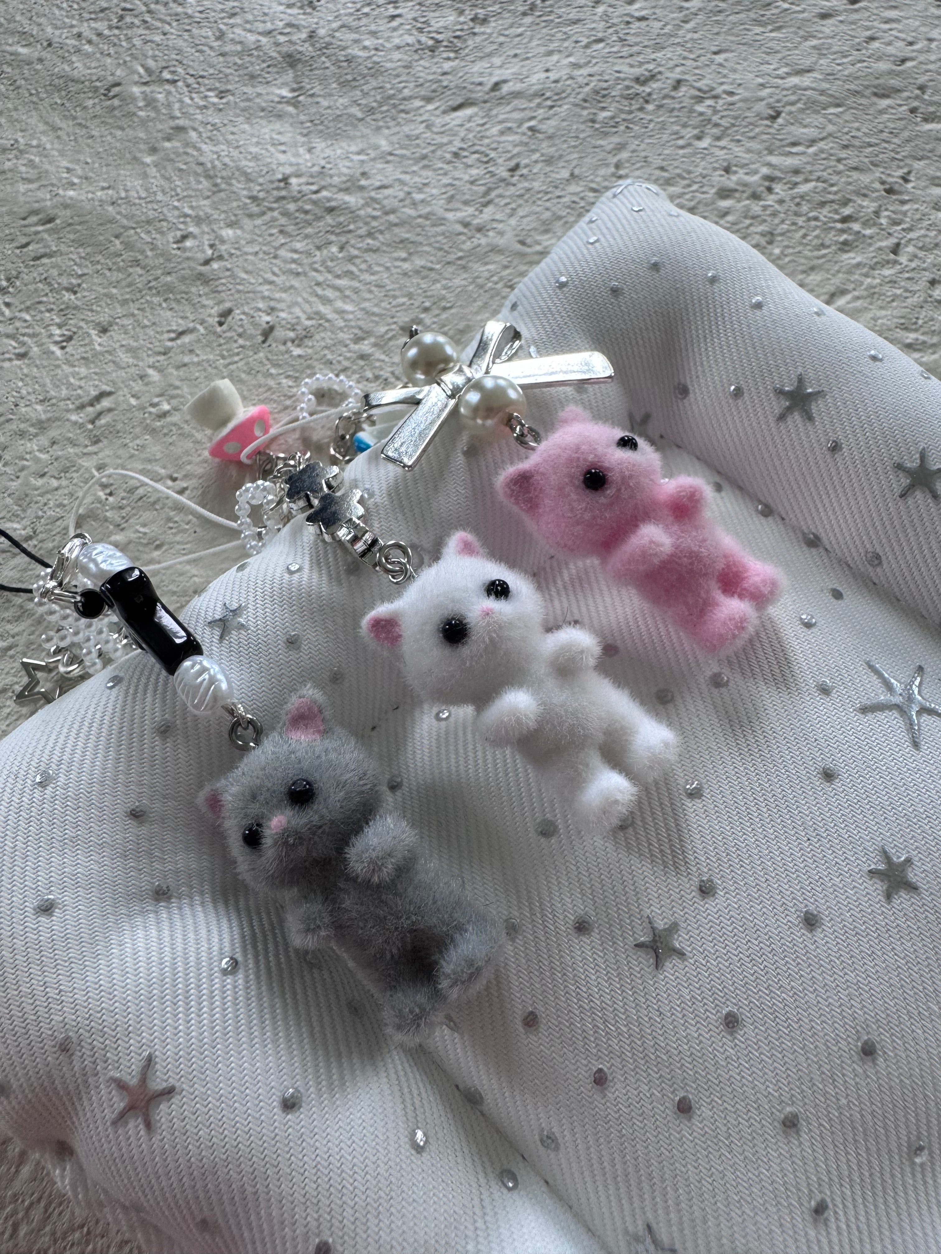 Fuzzy cat trinkets