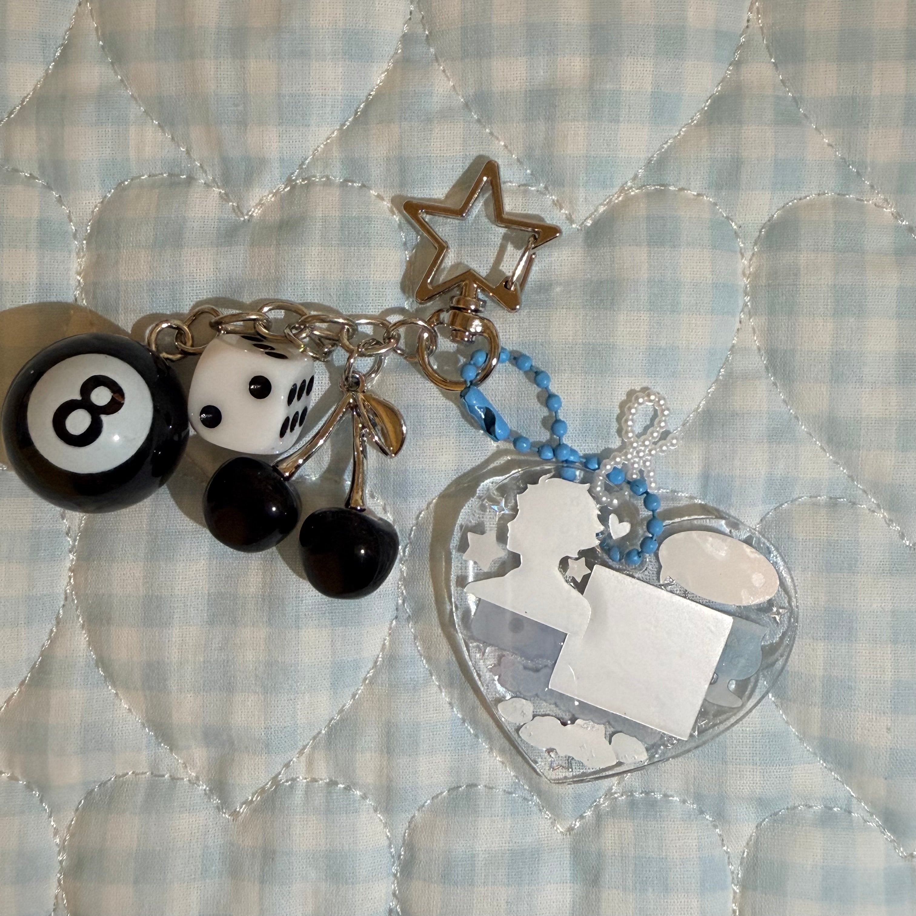 Single Side Decorated Keychain