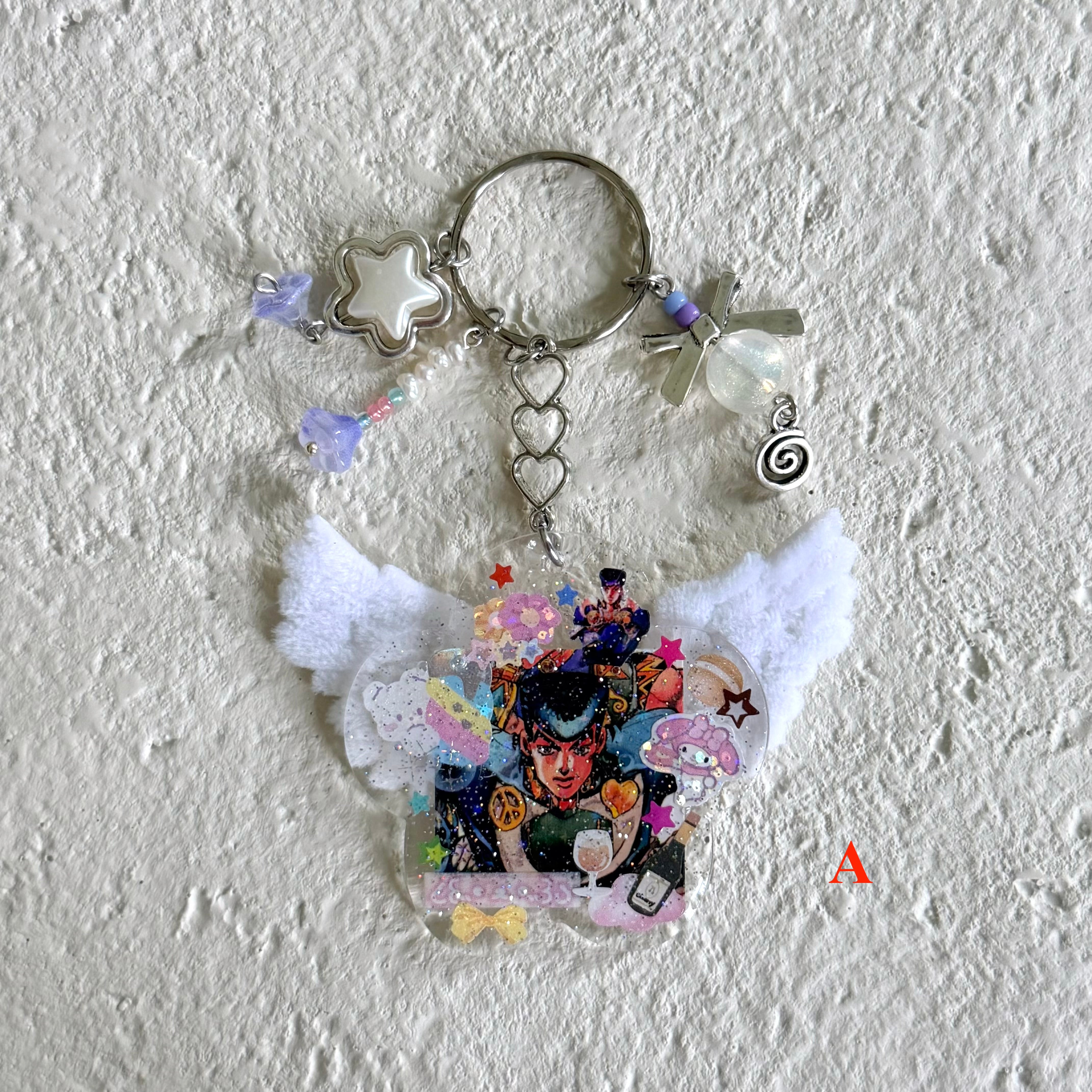 Double Sided Decorated Keychain