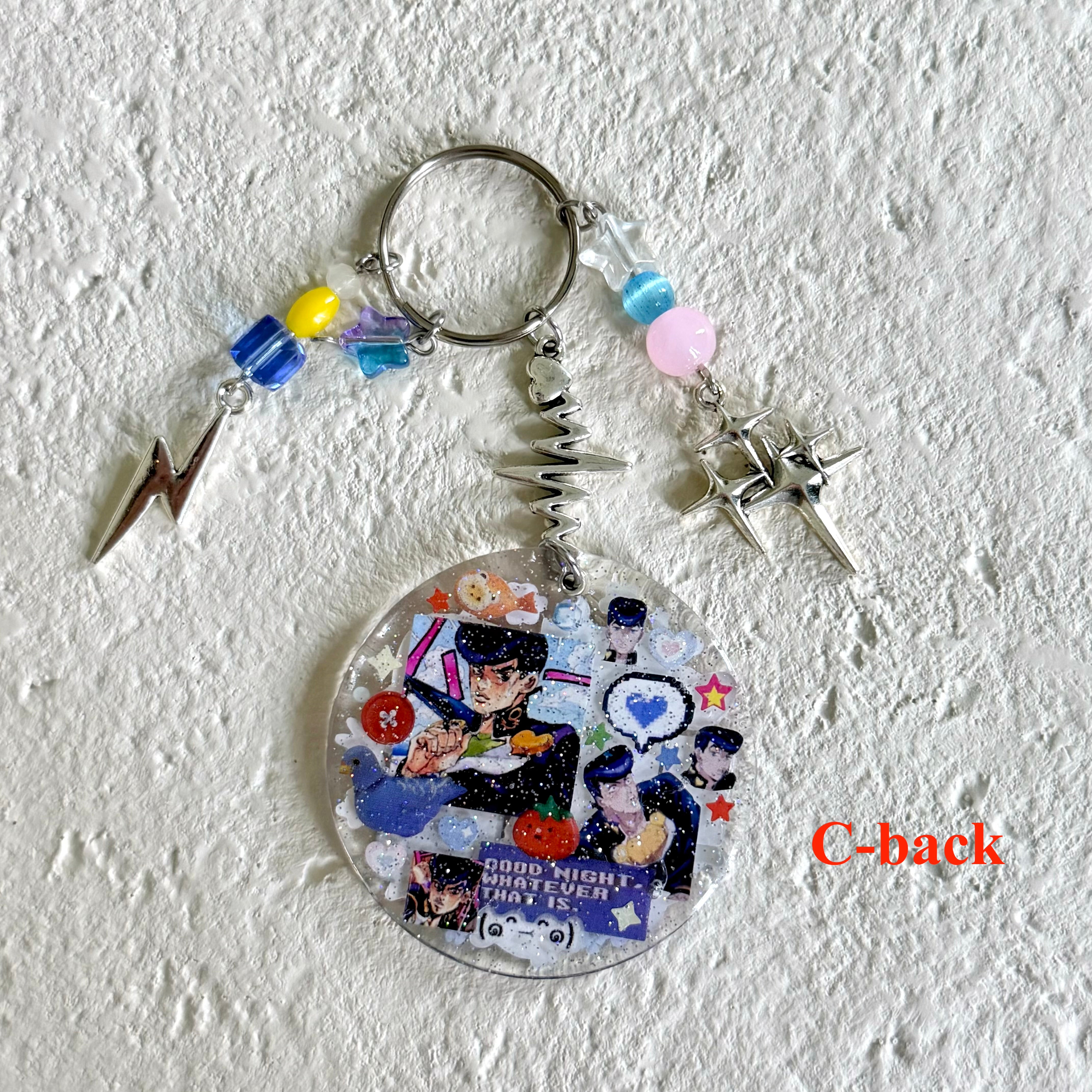 Double Sided Decorated Keychain