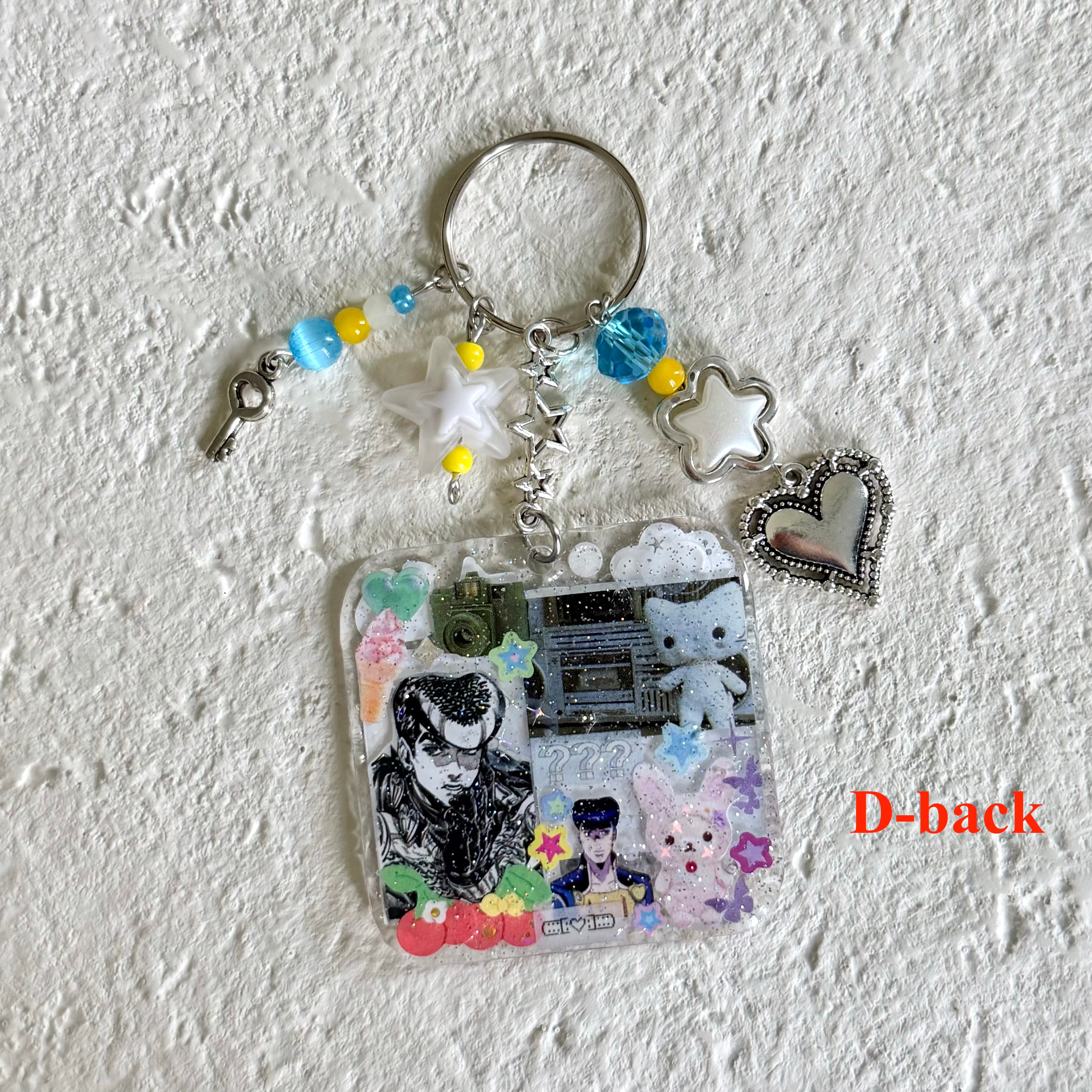 Double Sided Decorated Keychain