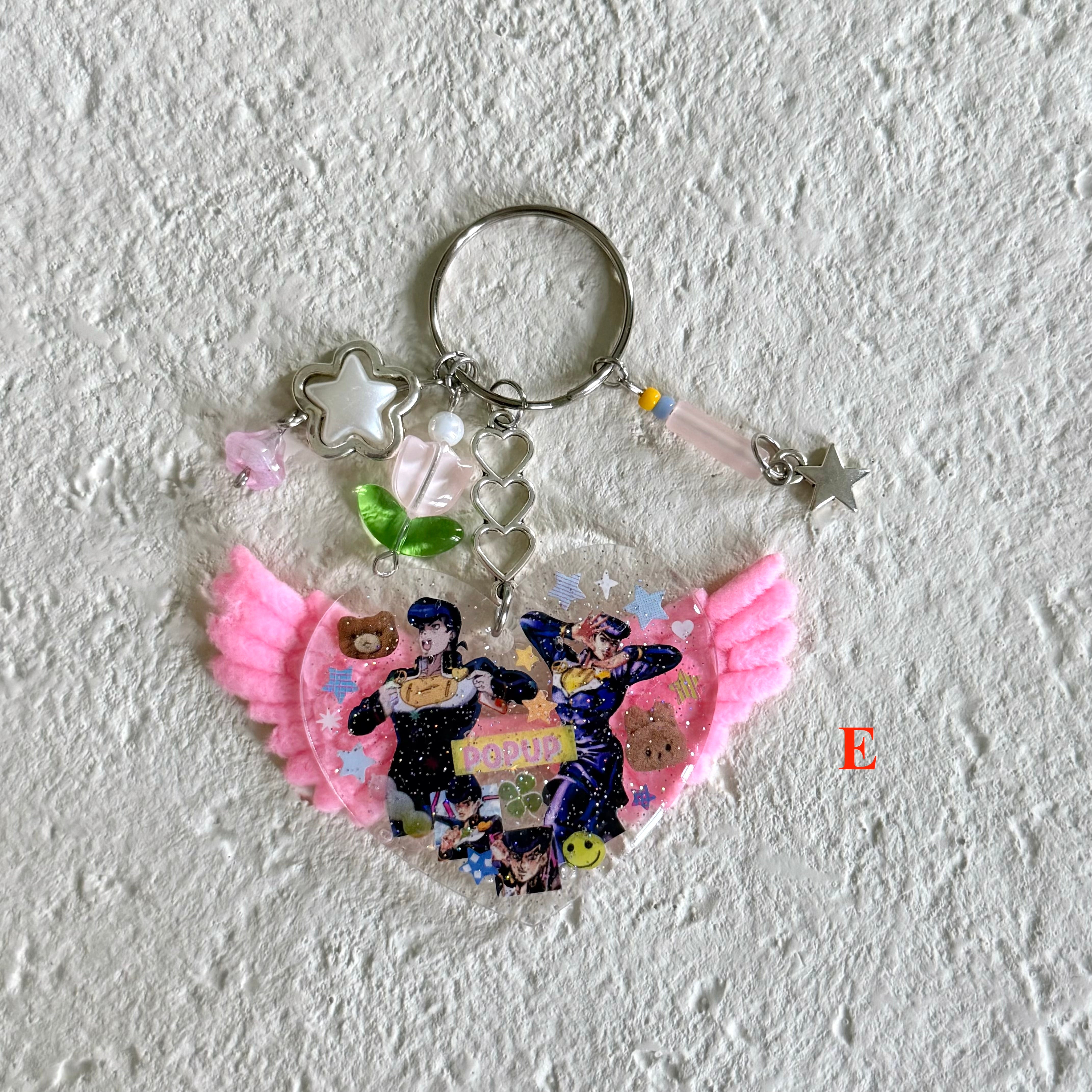 Double Sided Decorated Keychain