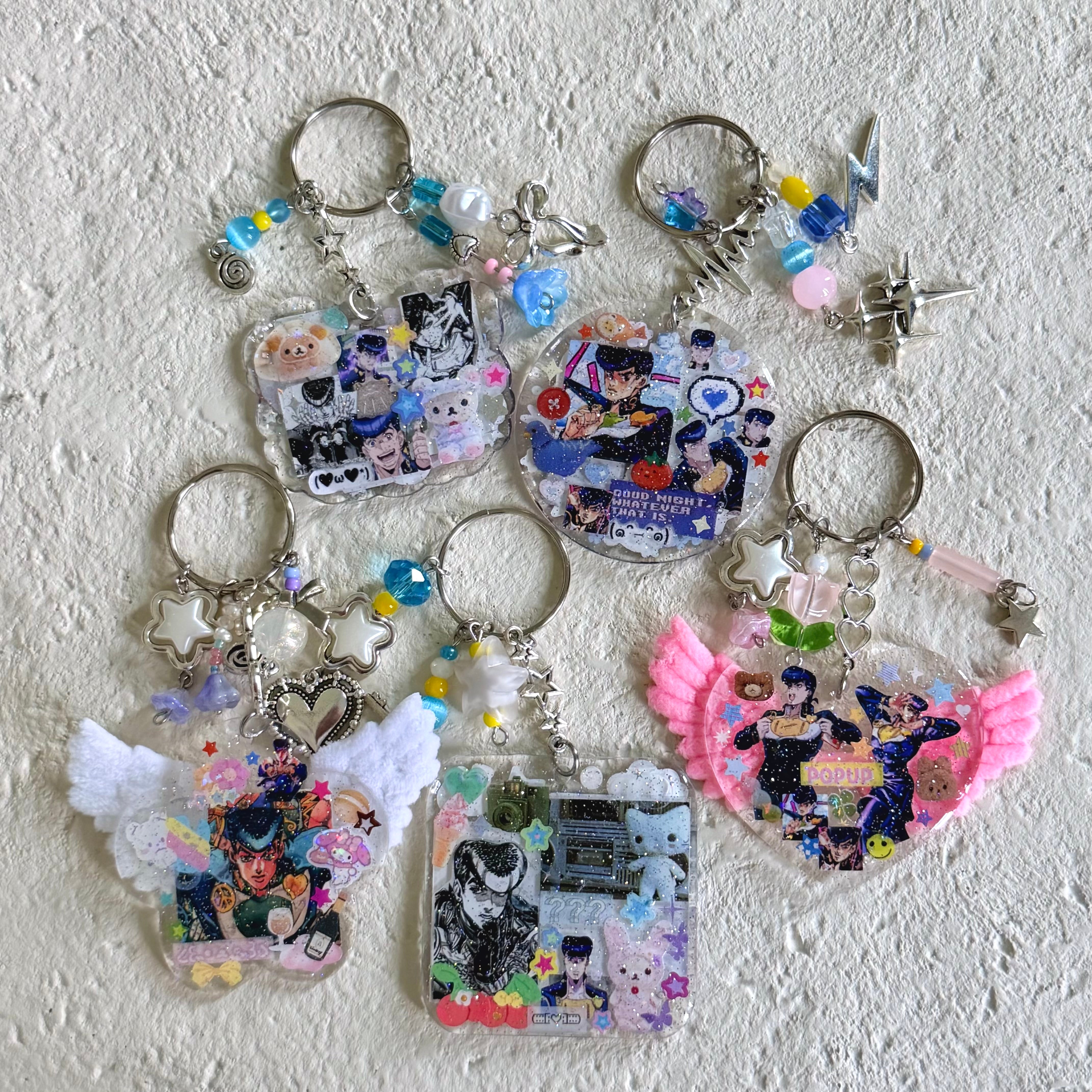 Double Sided Decorated Keychain