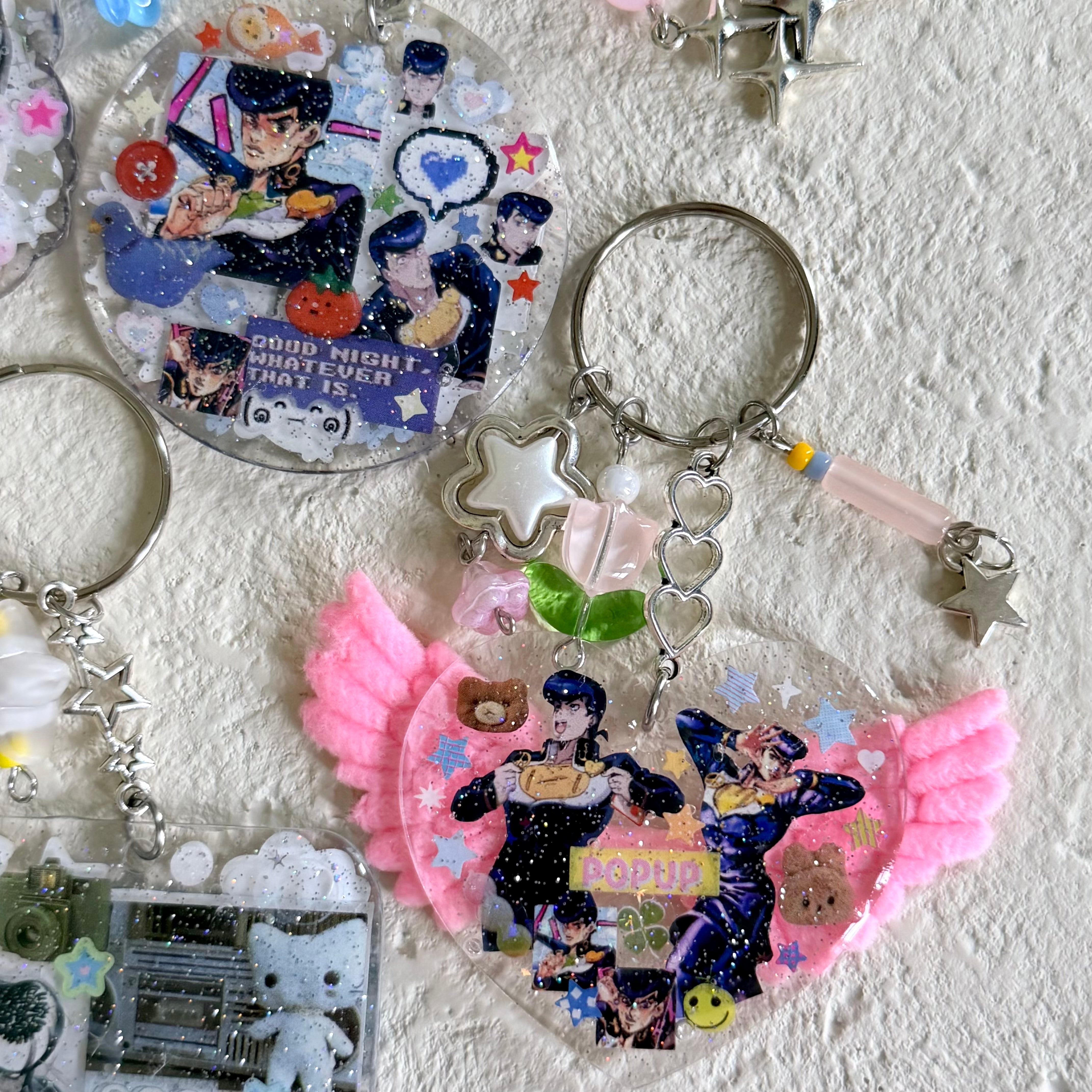 Double Sided Decorated Keychain