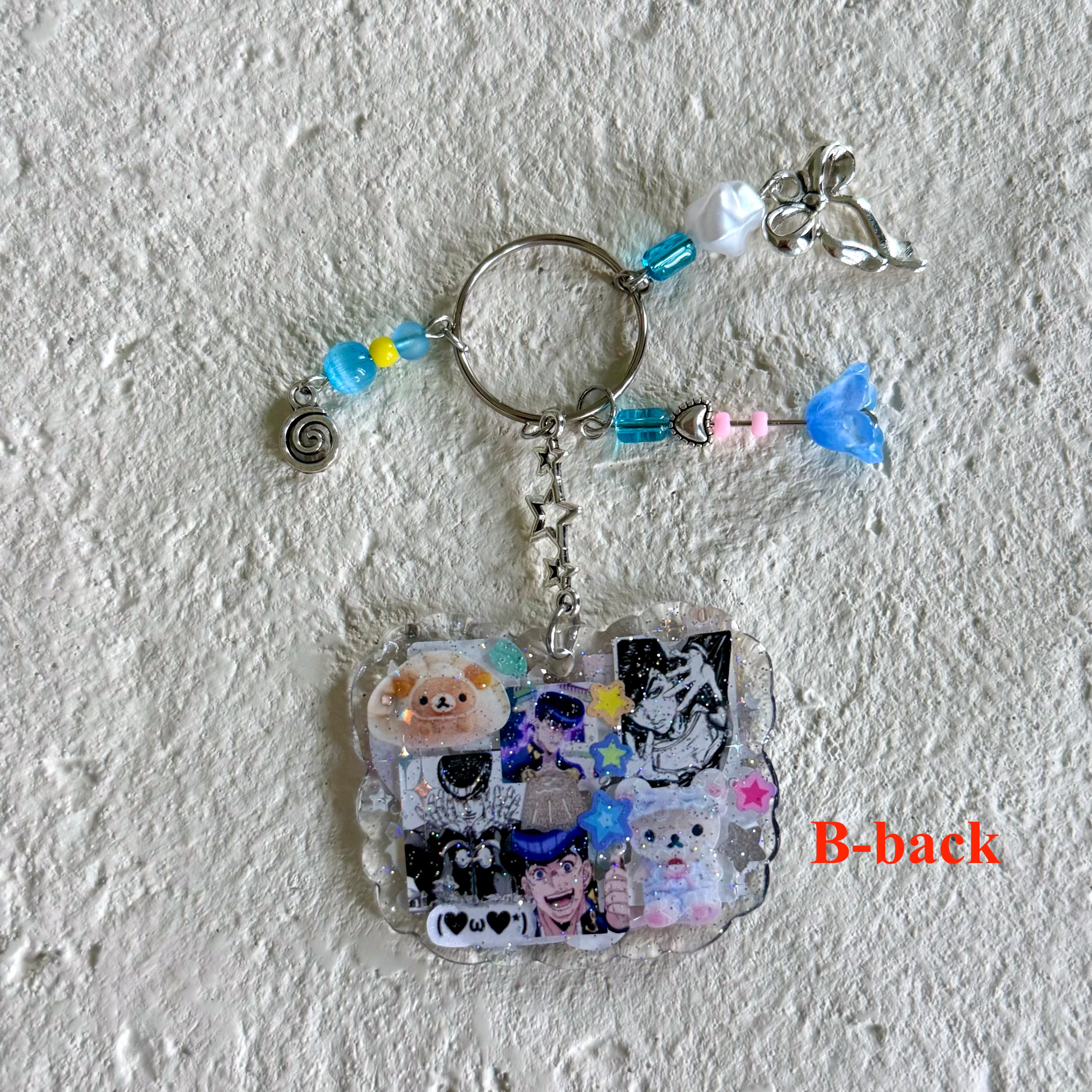 Double Sided Decorated Keychain