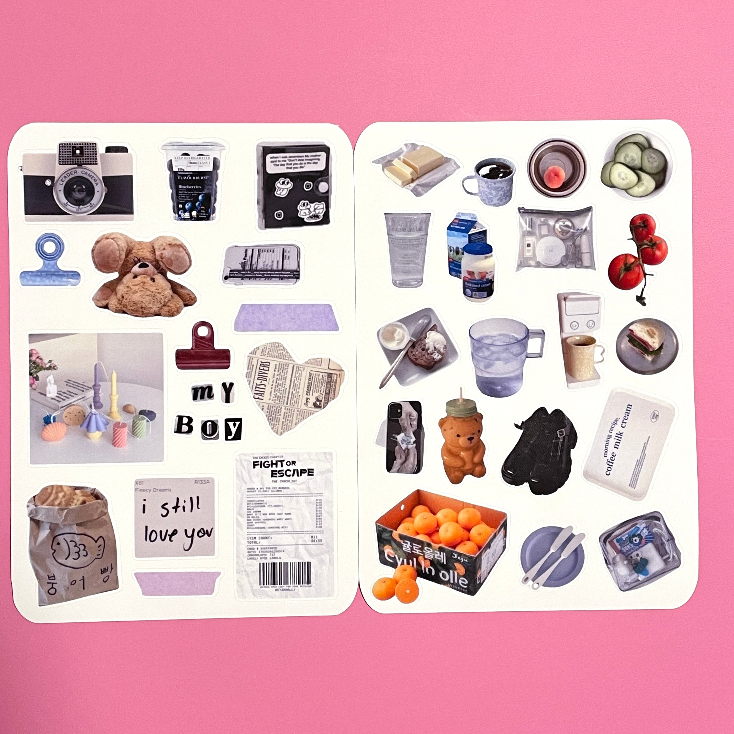 Set of 11 Sheets Scrapbooking Sticker