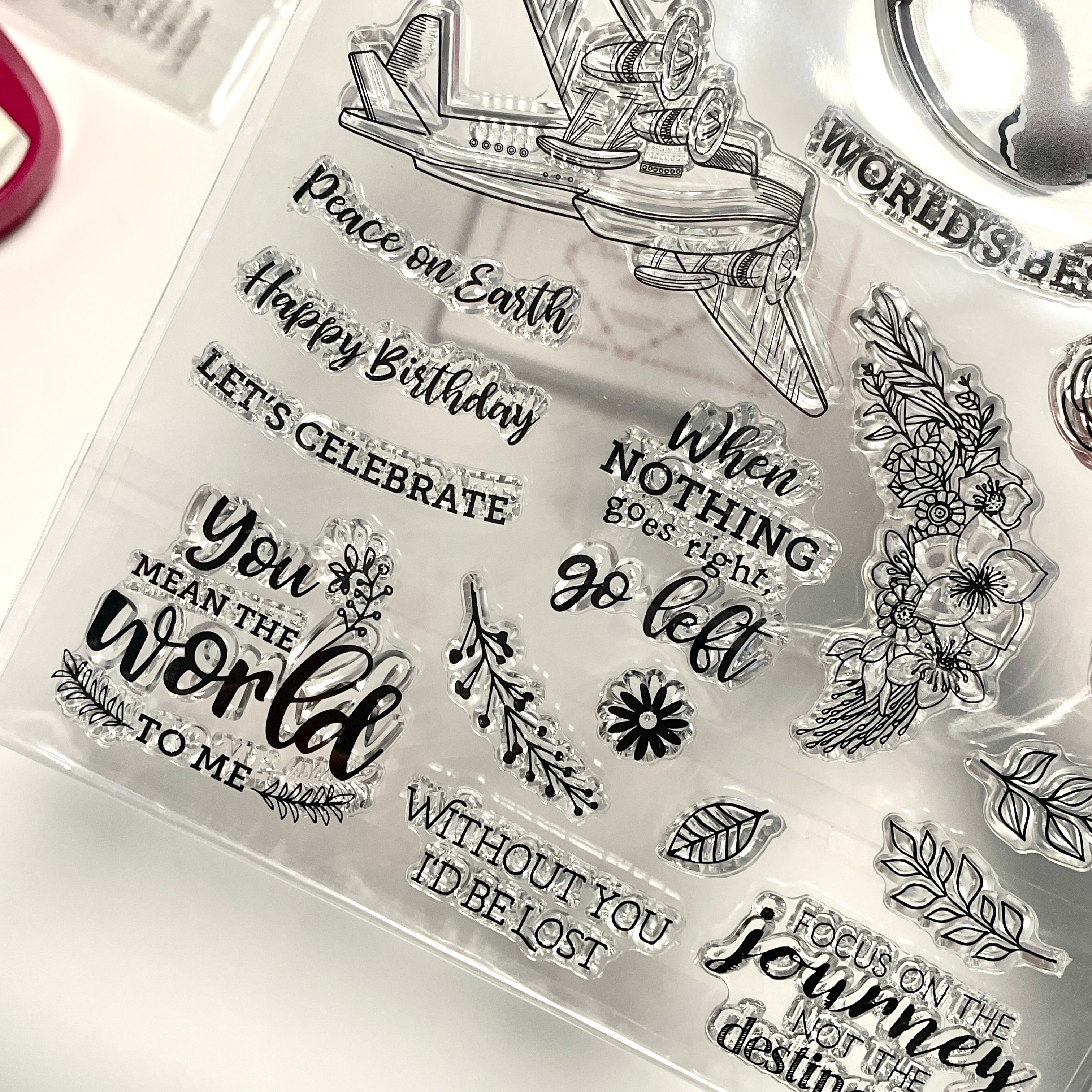 Travel Themed Acrylic Stamps