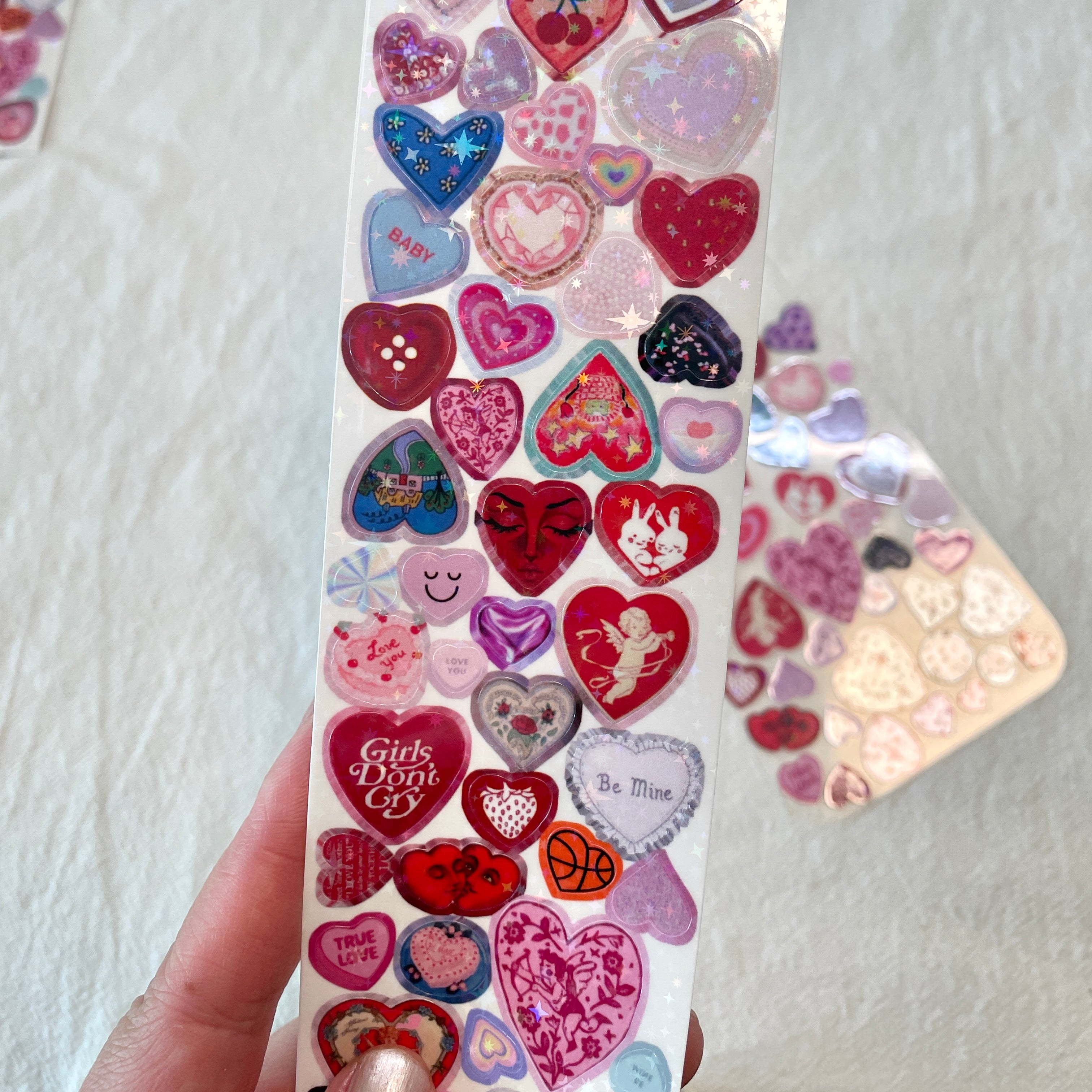 Heart Icons Sticker Sheet