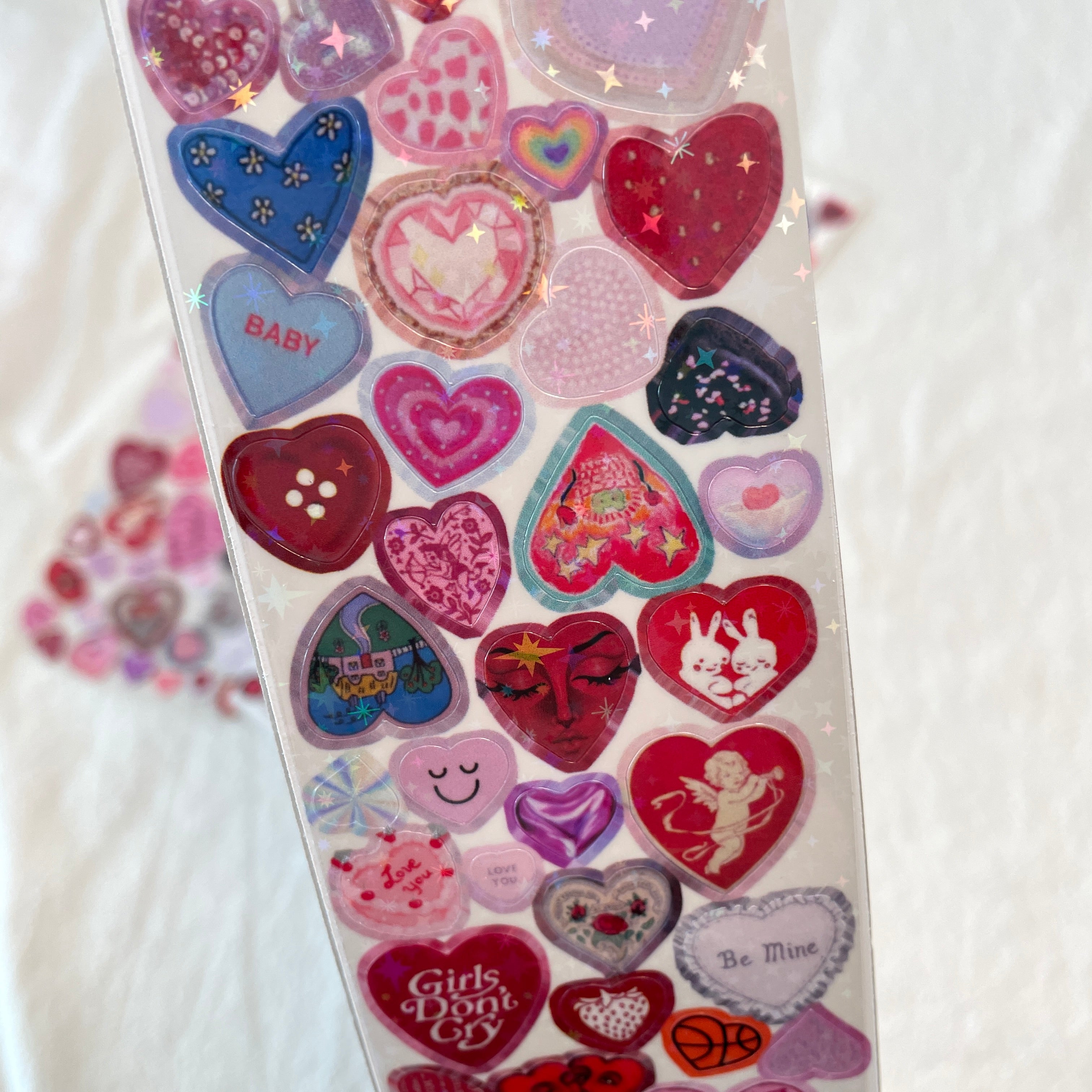 Heart Icons Sticker Sheet