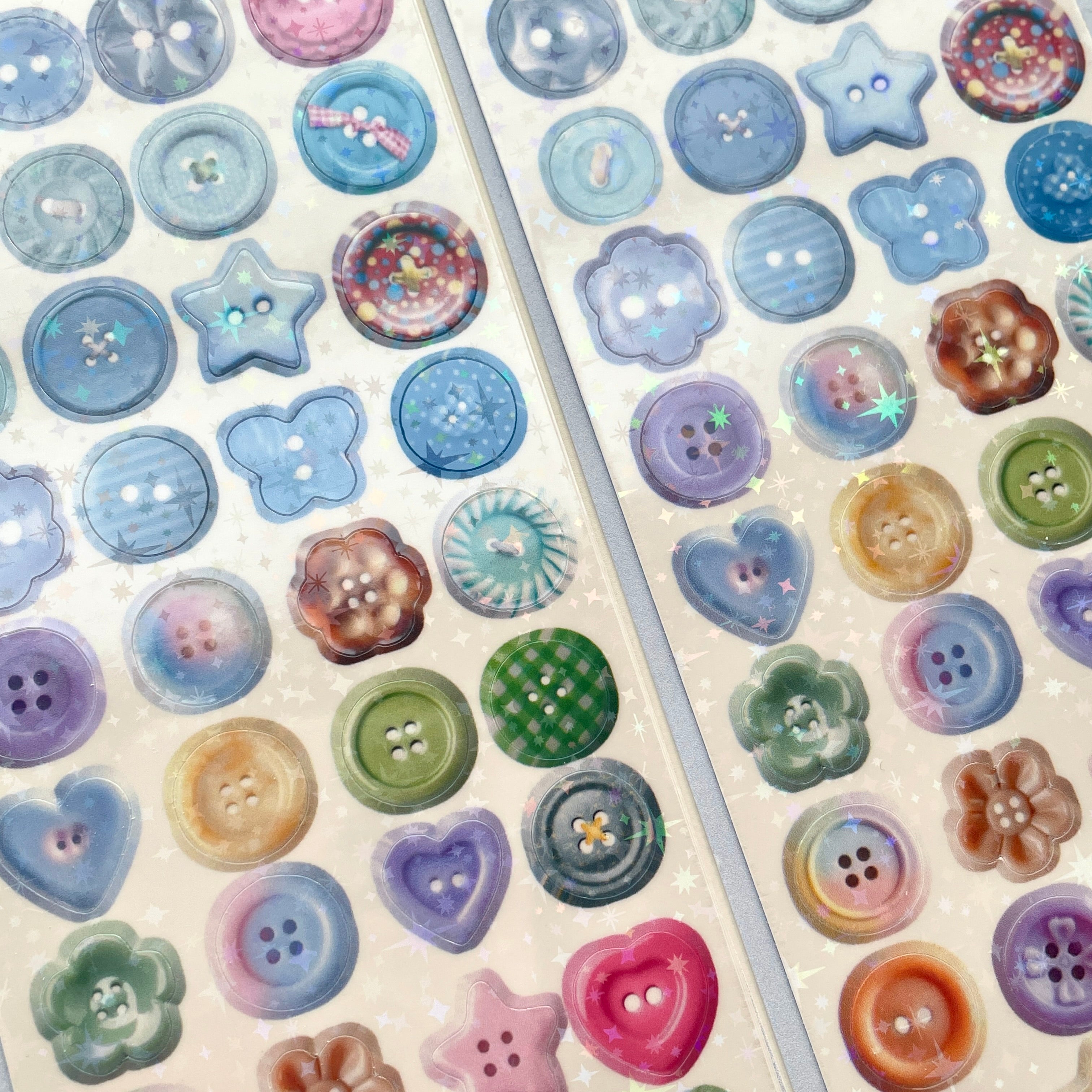 Button Diary Sticker Sheet
