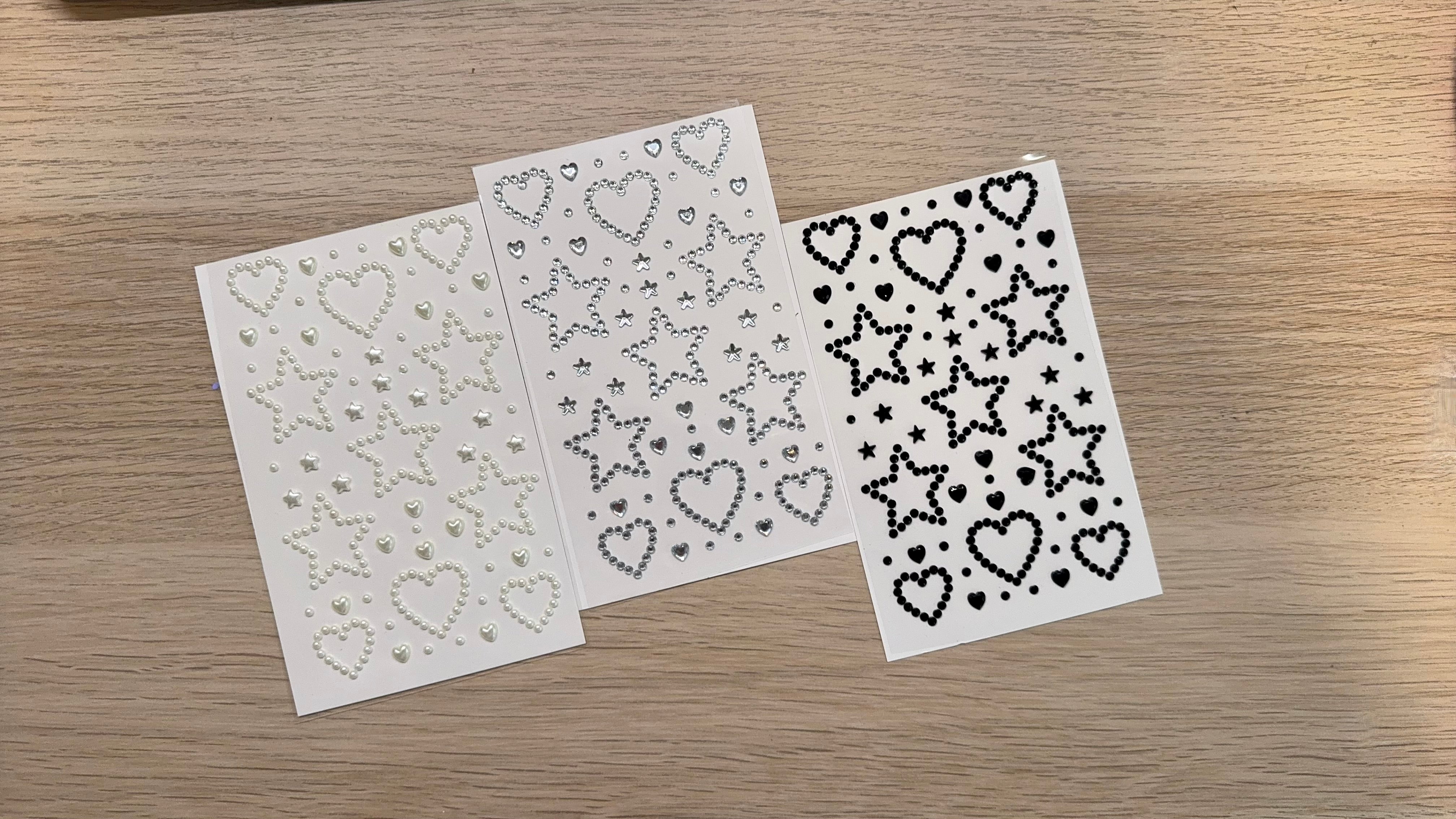 3D Heart and Star Sticker