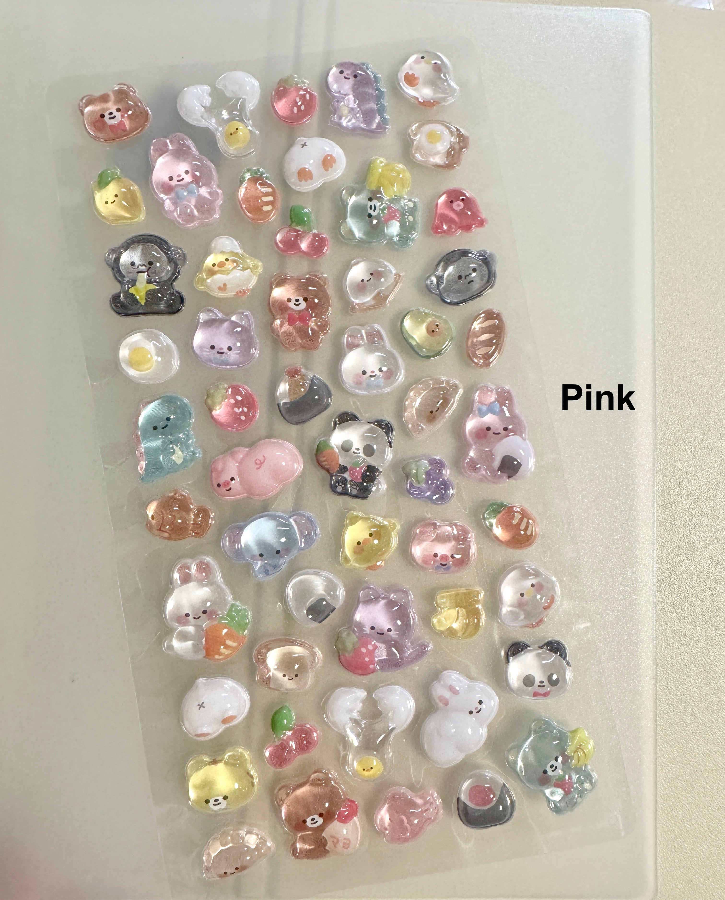 Kawaii 3D Acrylic Animal Sticker