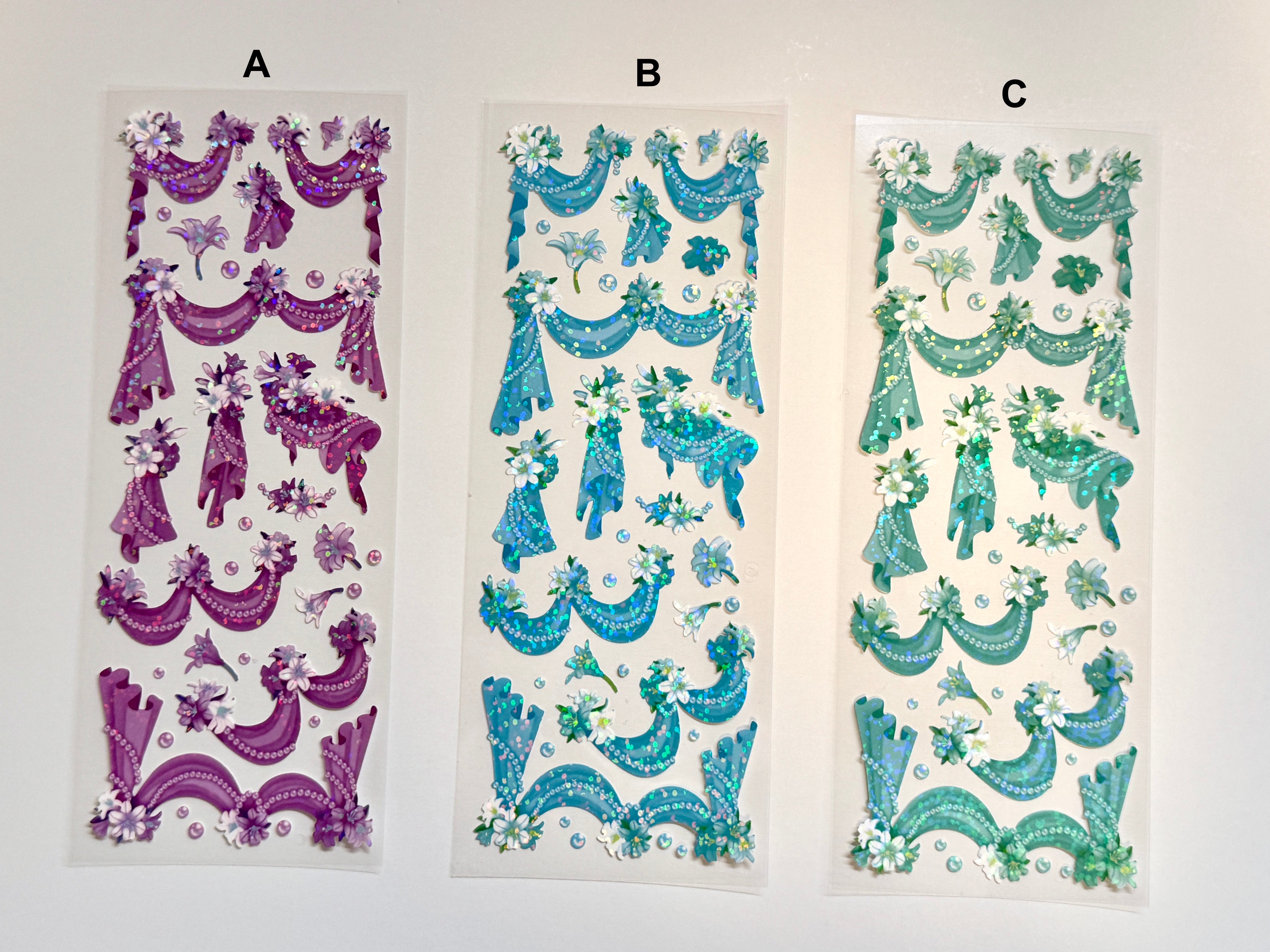 Flower Curtain Sticker