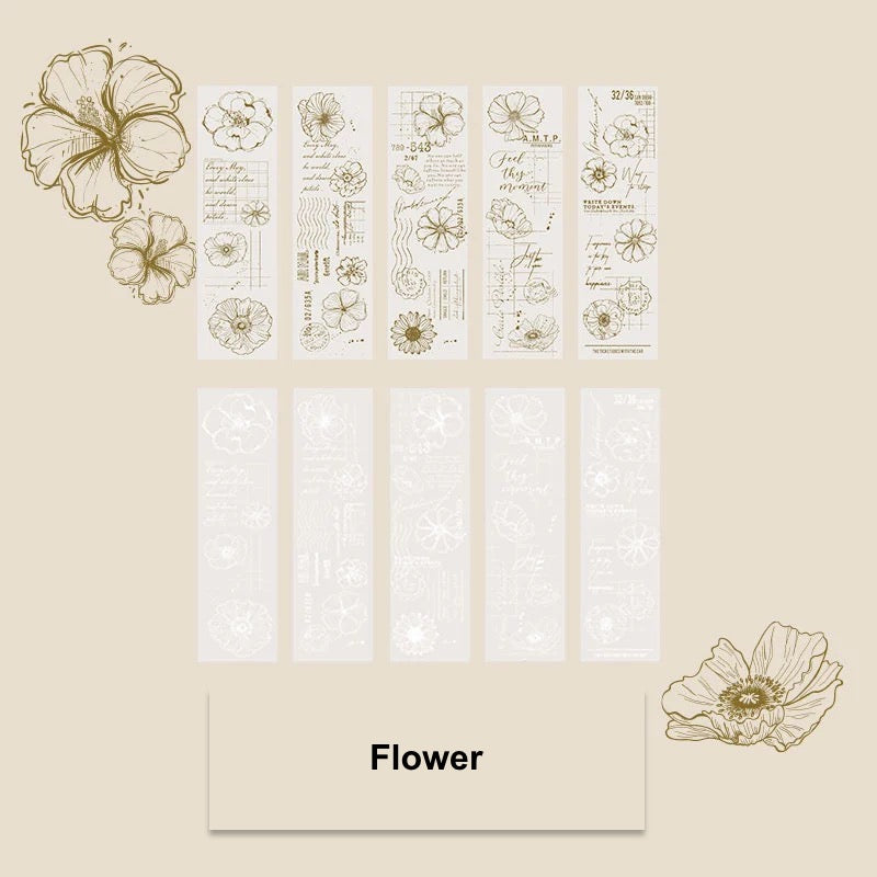 Flower Translucent Scrapbooking Paper