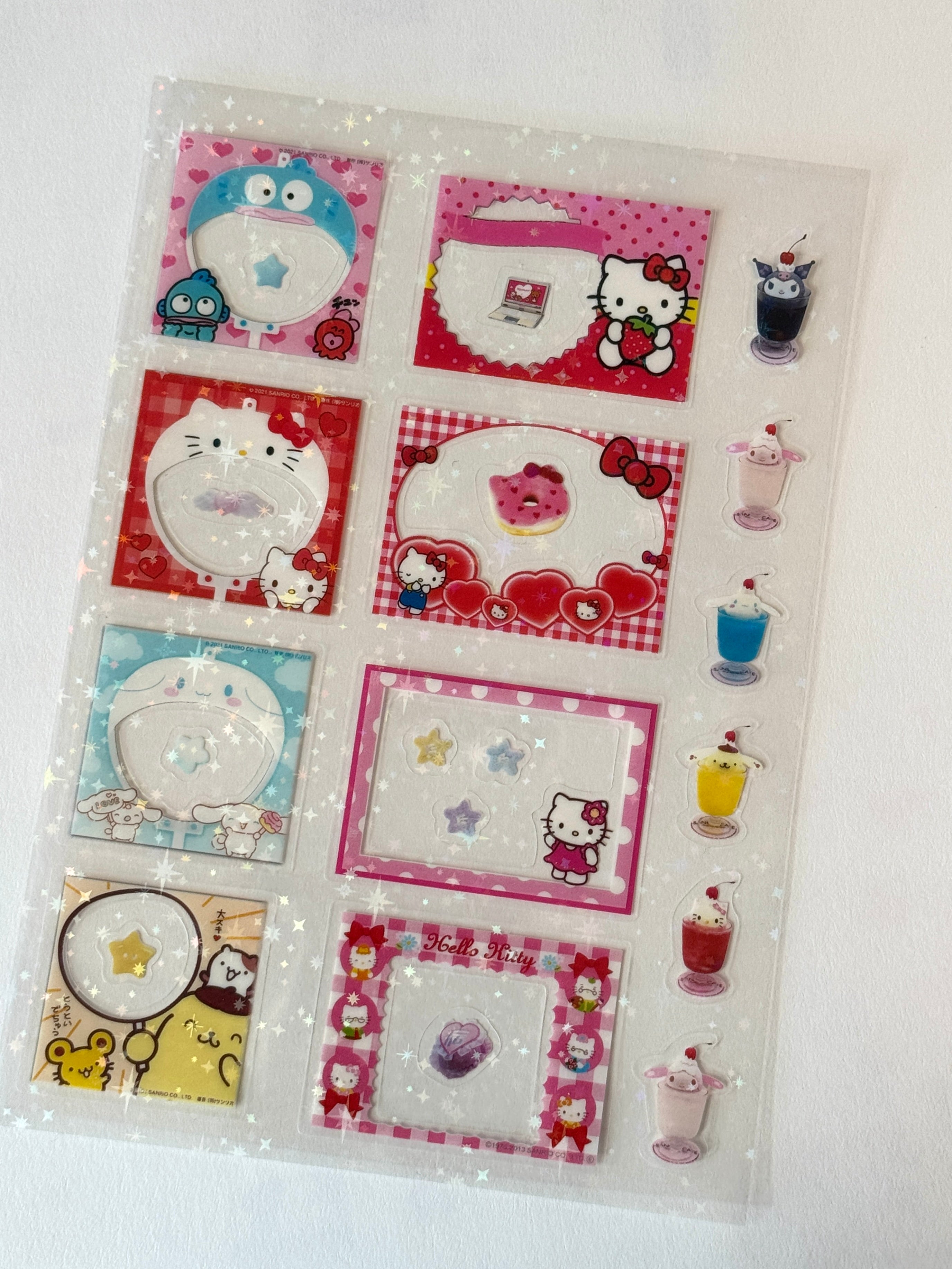 8 PCS of Kawaii Sticker Sheet