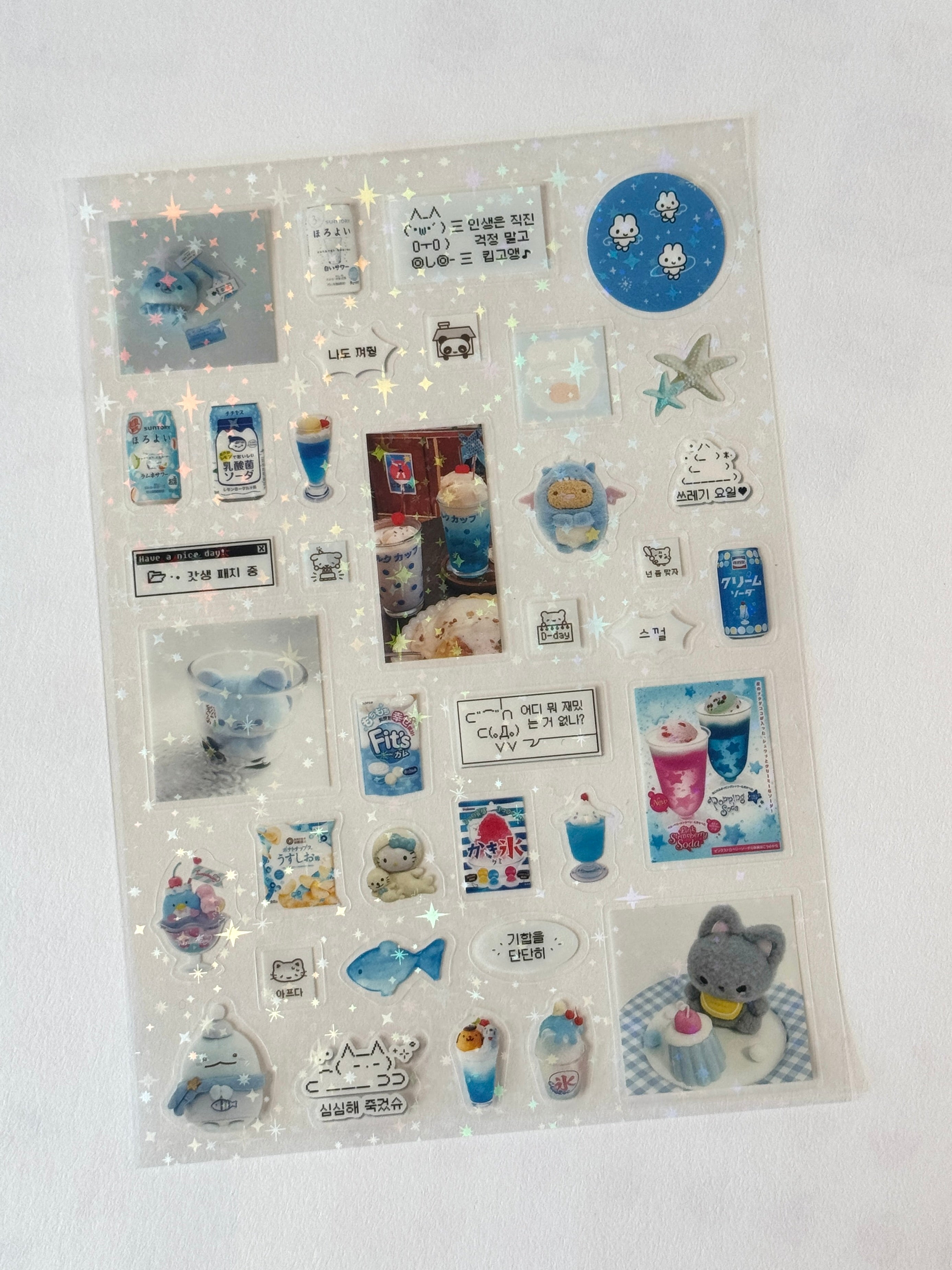 8 PCS of Kawaii Sticker Sheet
