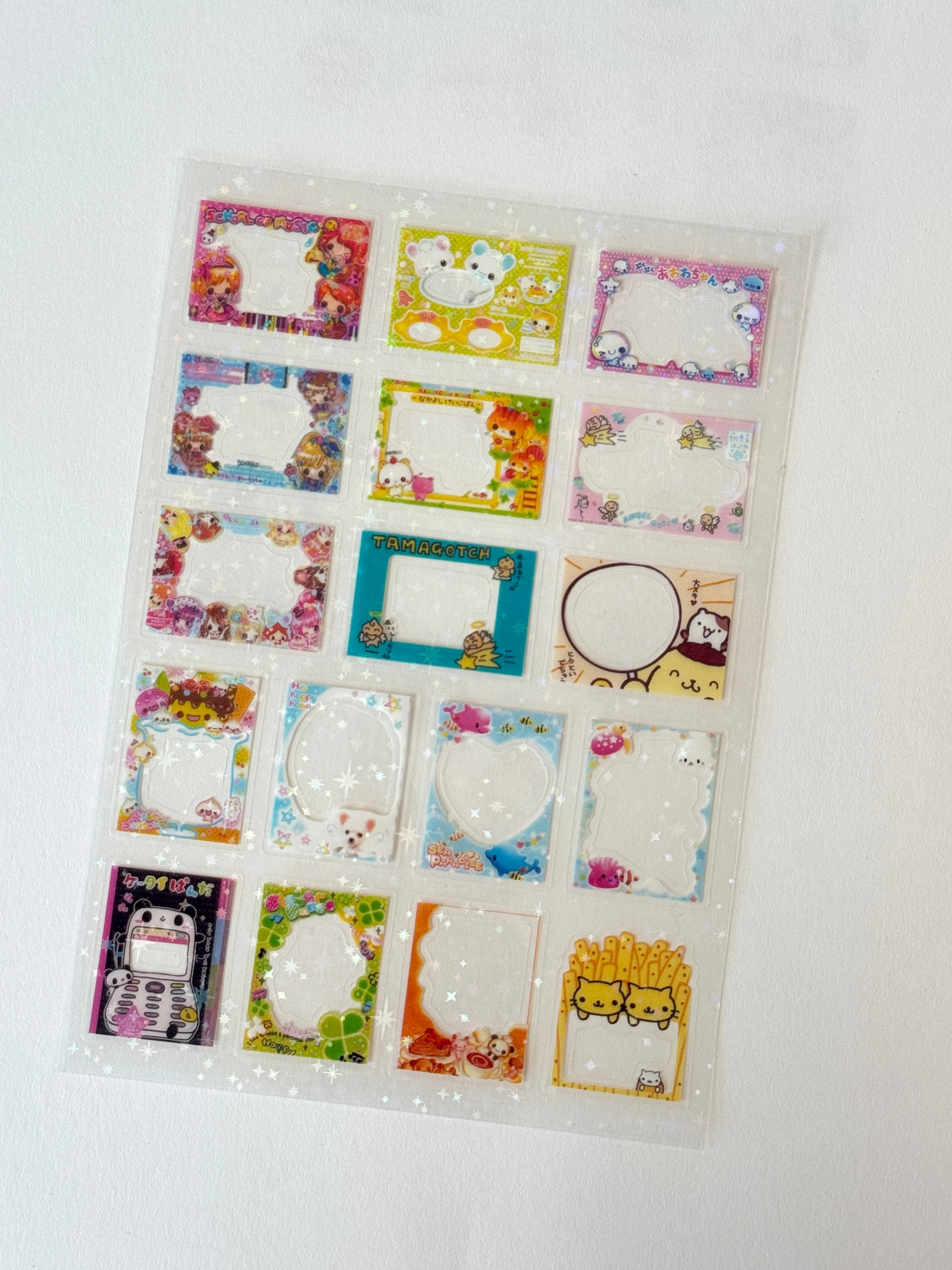 8 PCS of Kawaii Sticker Sheet