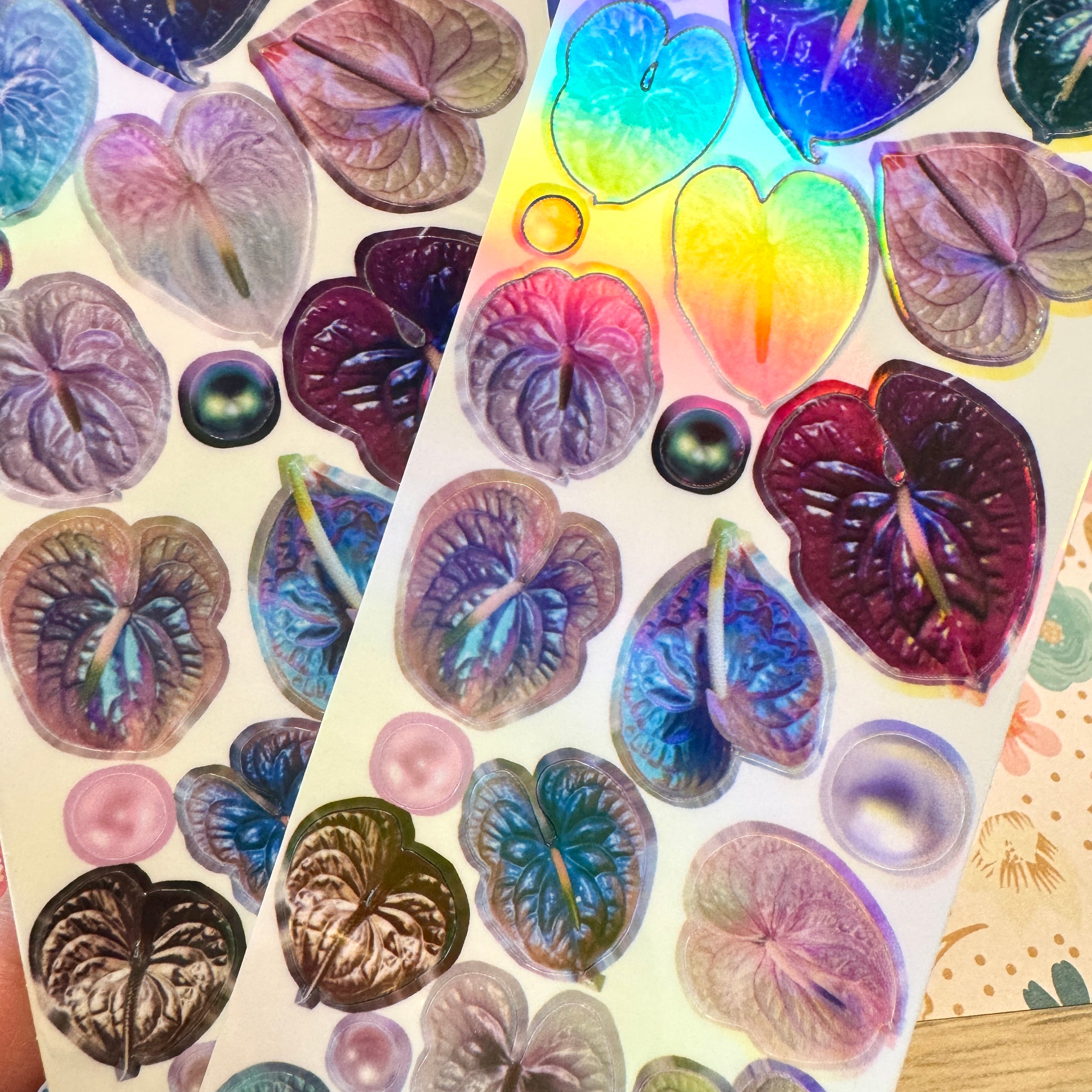 Iridescent Anthurium Deco Sticker