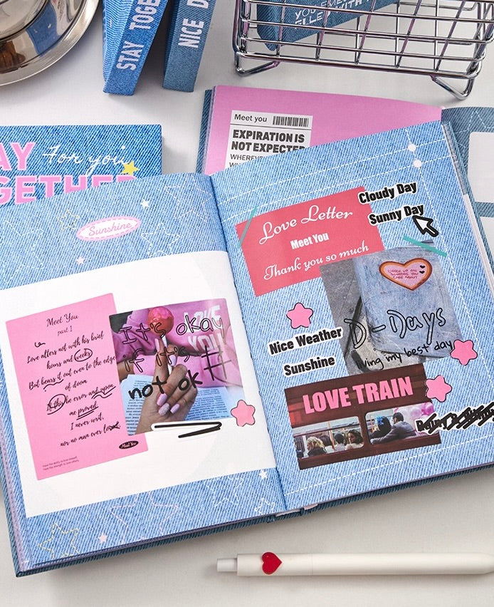 B6 Denim Dreams Notebook – 192 Pages of Aesthetic Bliss