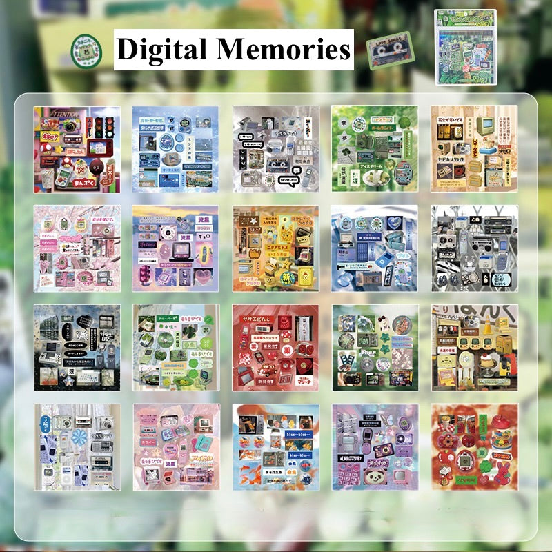20 Pages Kawaii Retro Style Sticker Book