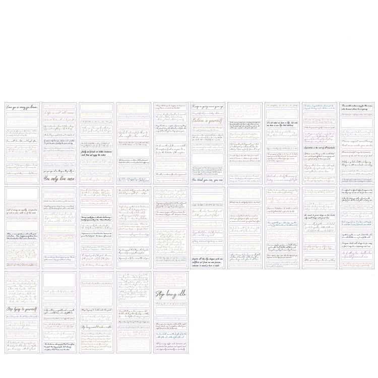 Characters Notes Sticker Book