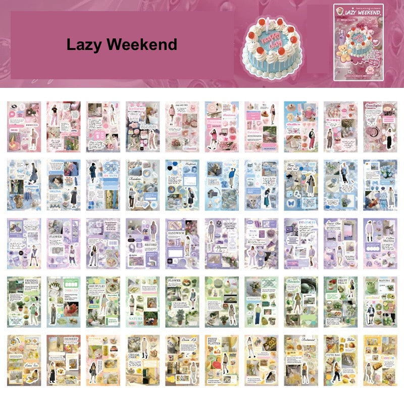 50 Pages Daily Life Sticker Book