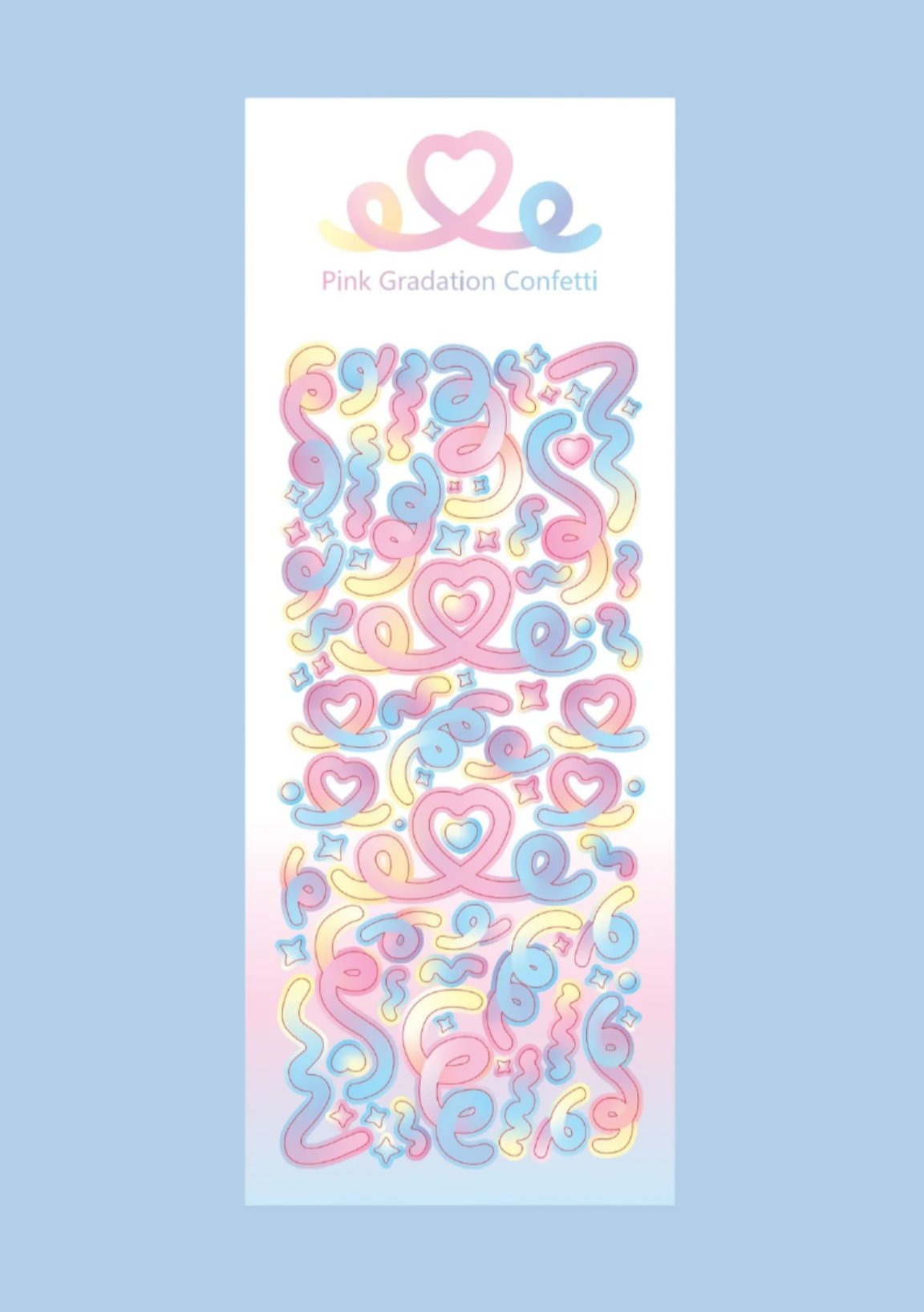Gradation Ribbon Sticker Sheet