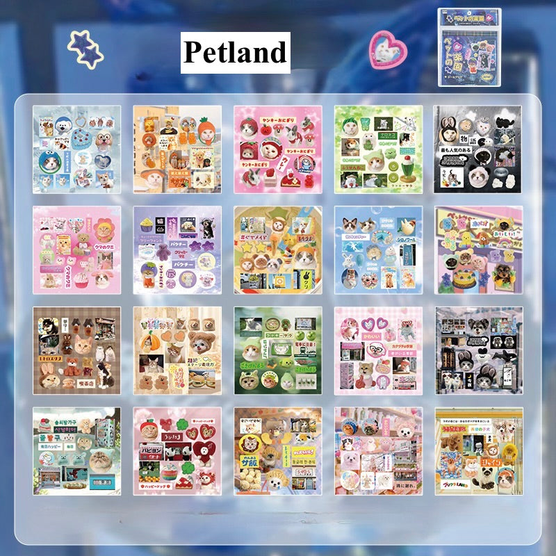 20 Pages Kawaii Retro Style Sticker Book
