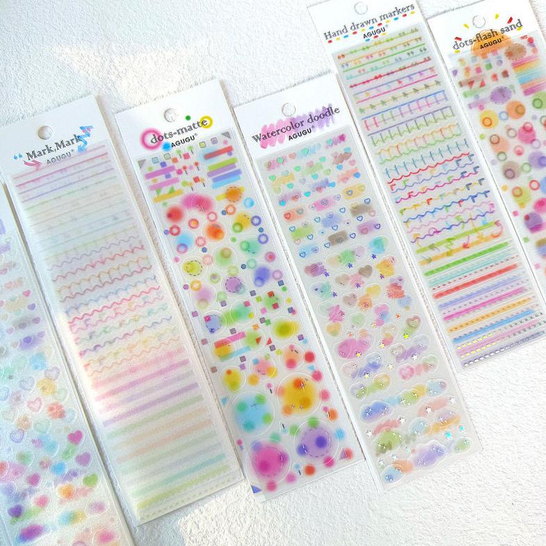 deco stickers, scrapbooking stickers, elements stickers, circle stickers, line stickers