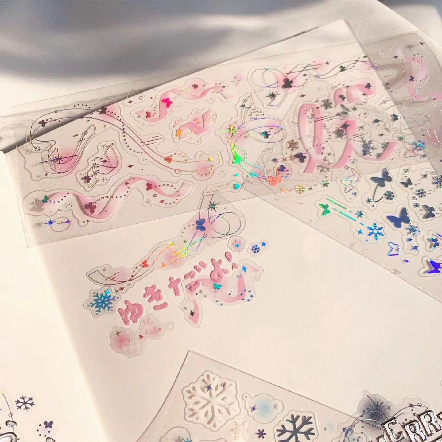 Holographic Ribbon Sticker Sheet
