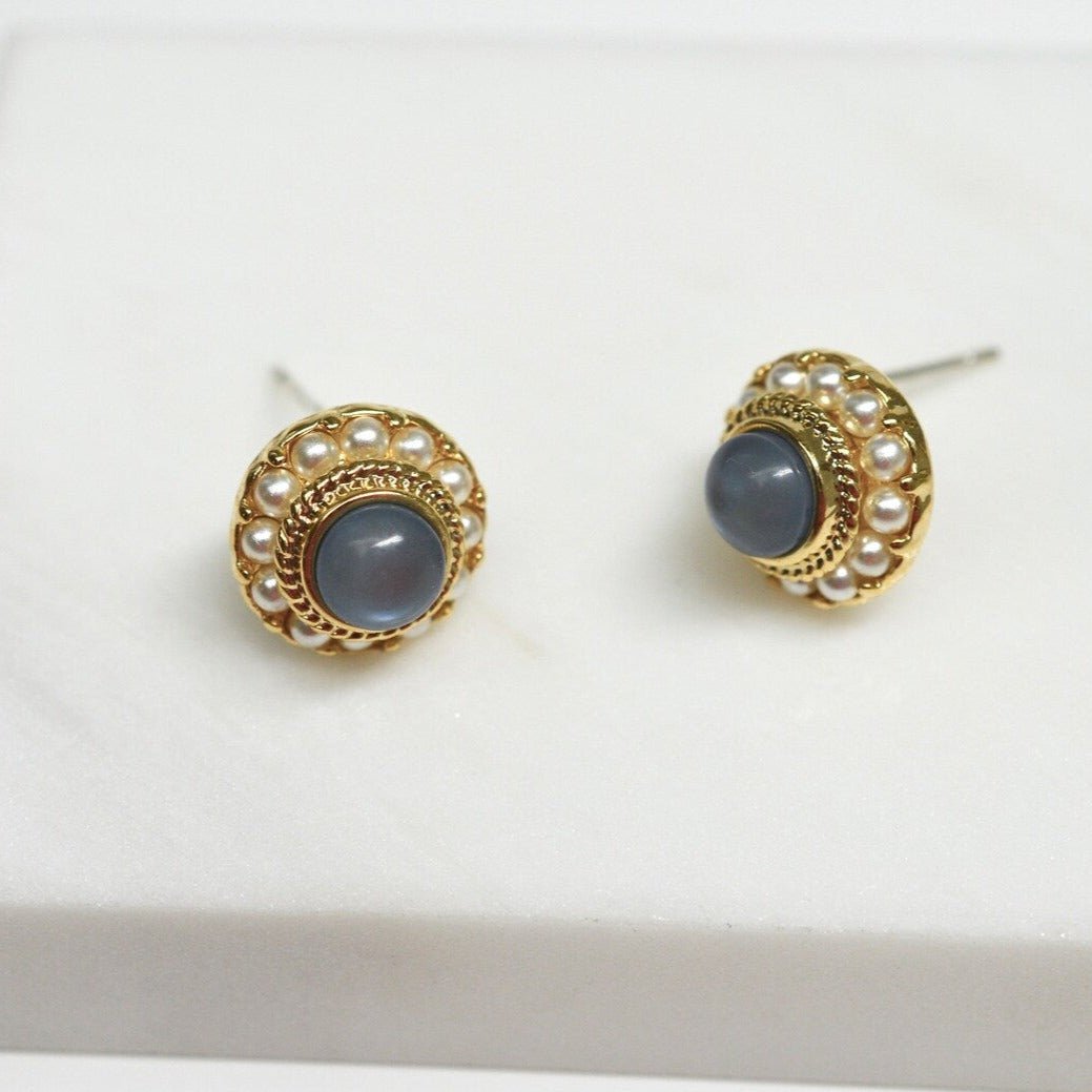 Cat Eye Stone Earrings