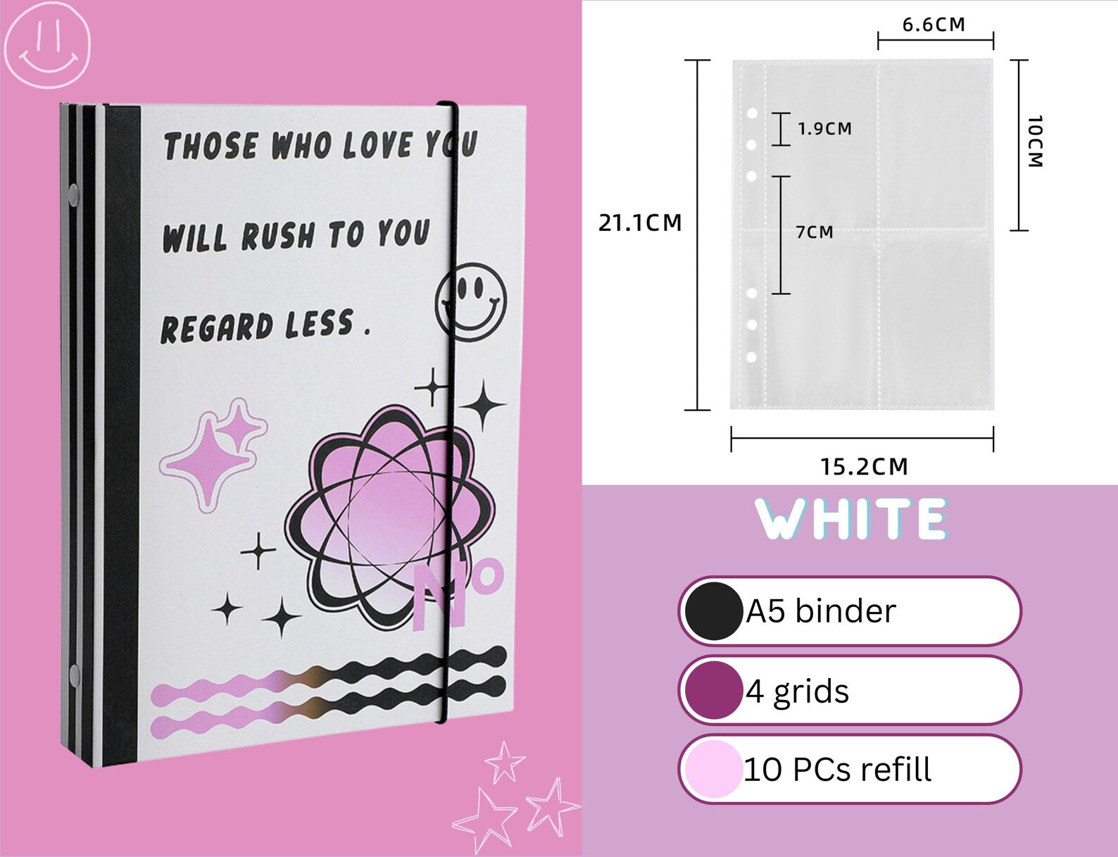 A5 Checkered Heart Binder