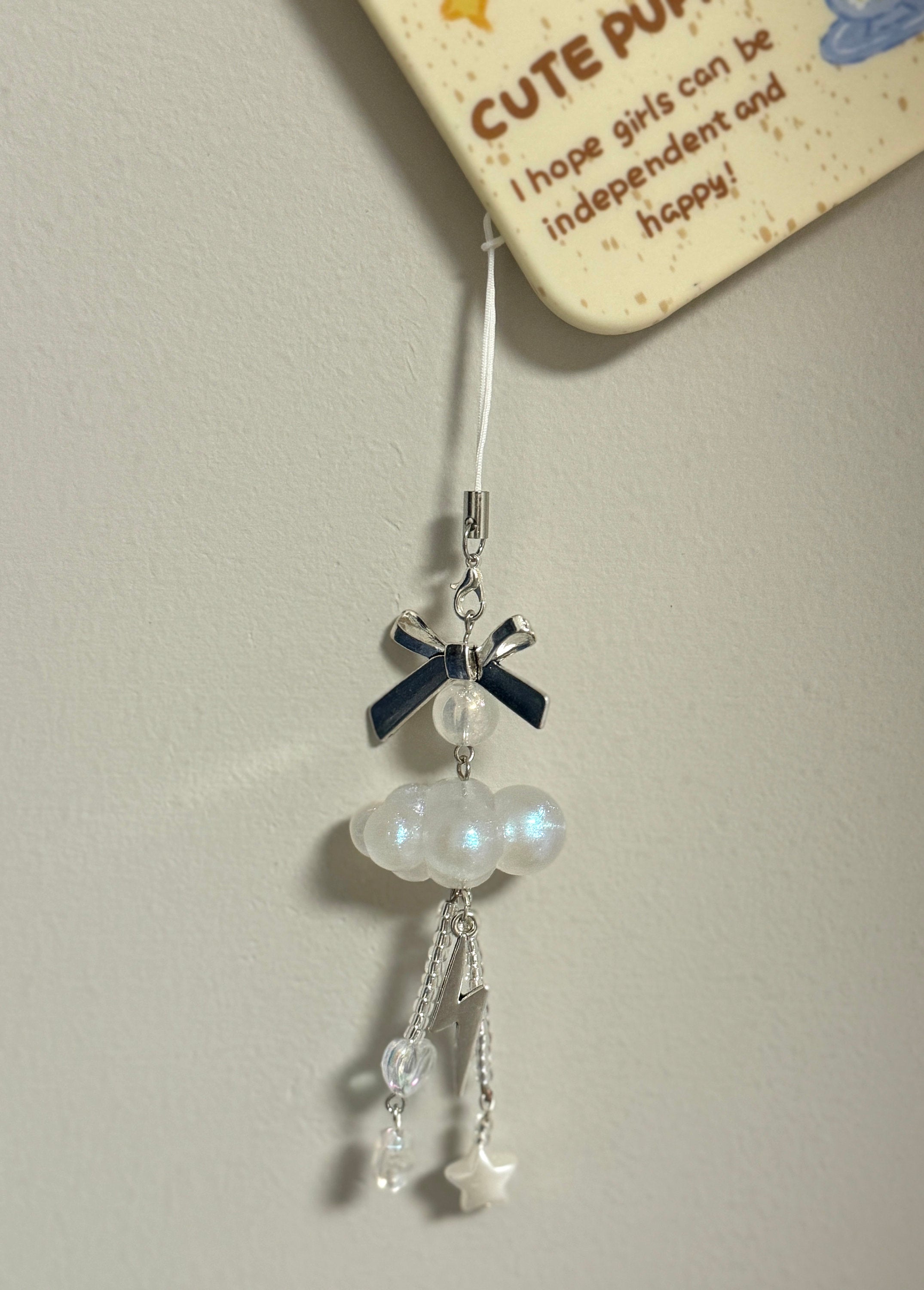 Cloud Charm Keychain