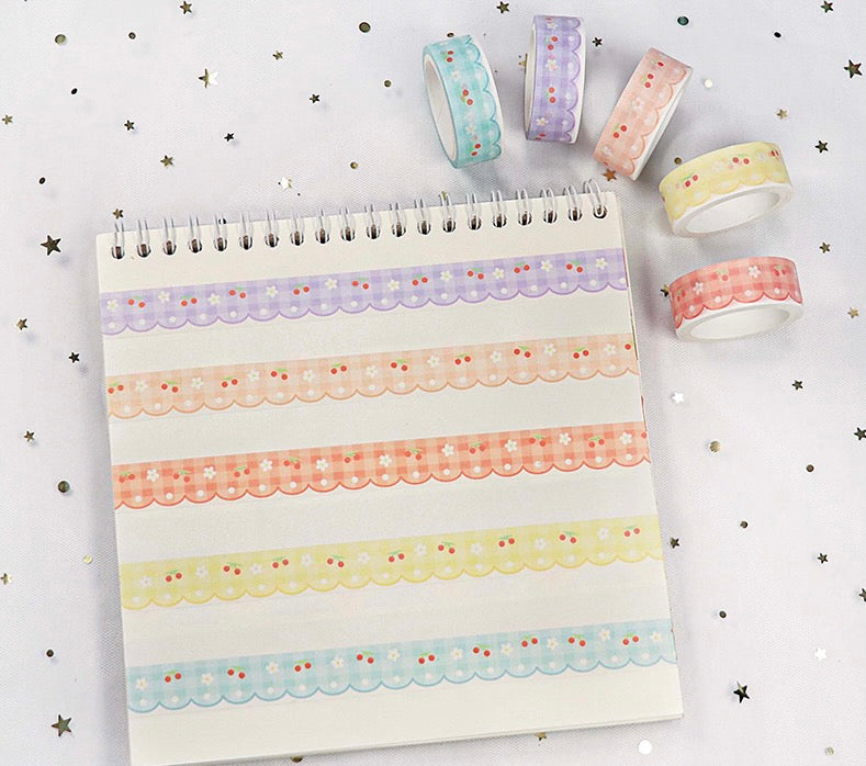 Cherry Grid Washi Tape
