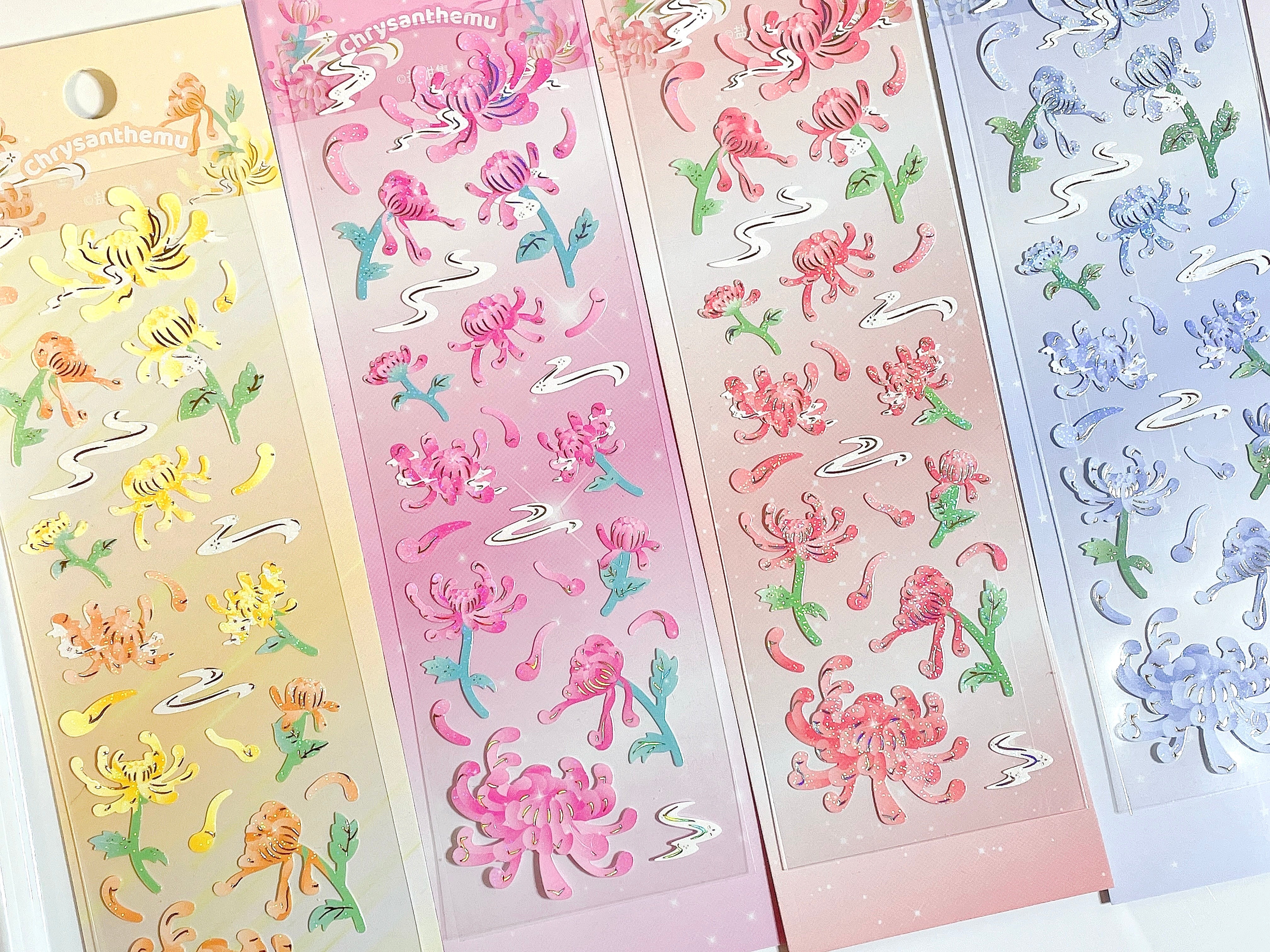 Chrysanthemum sticker sheet