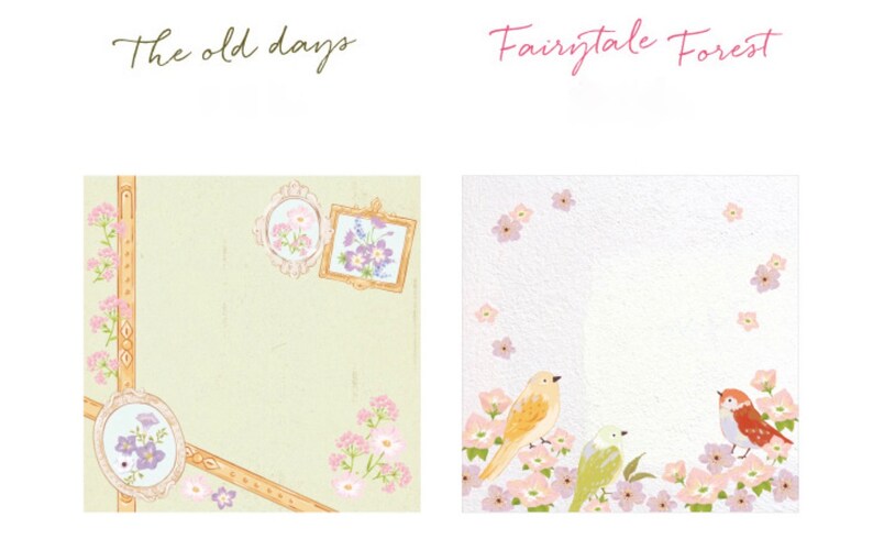 Bunny Bear Flower Memo Pad