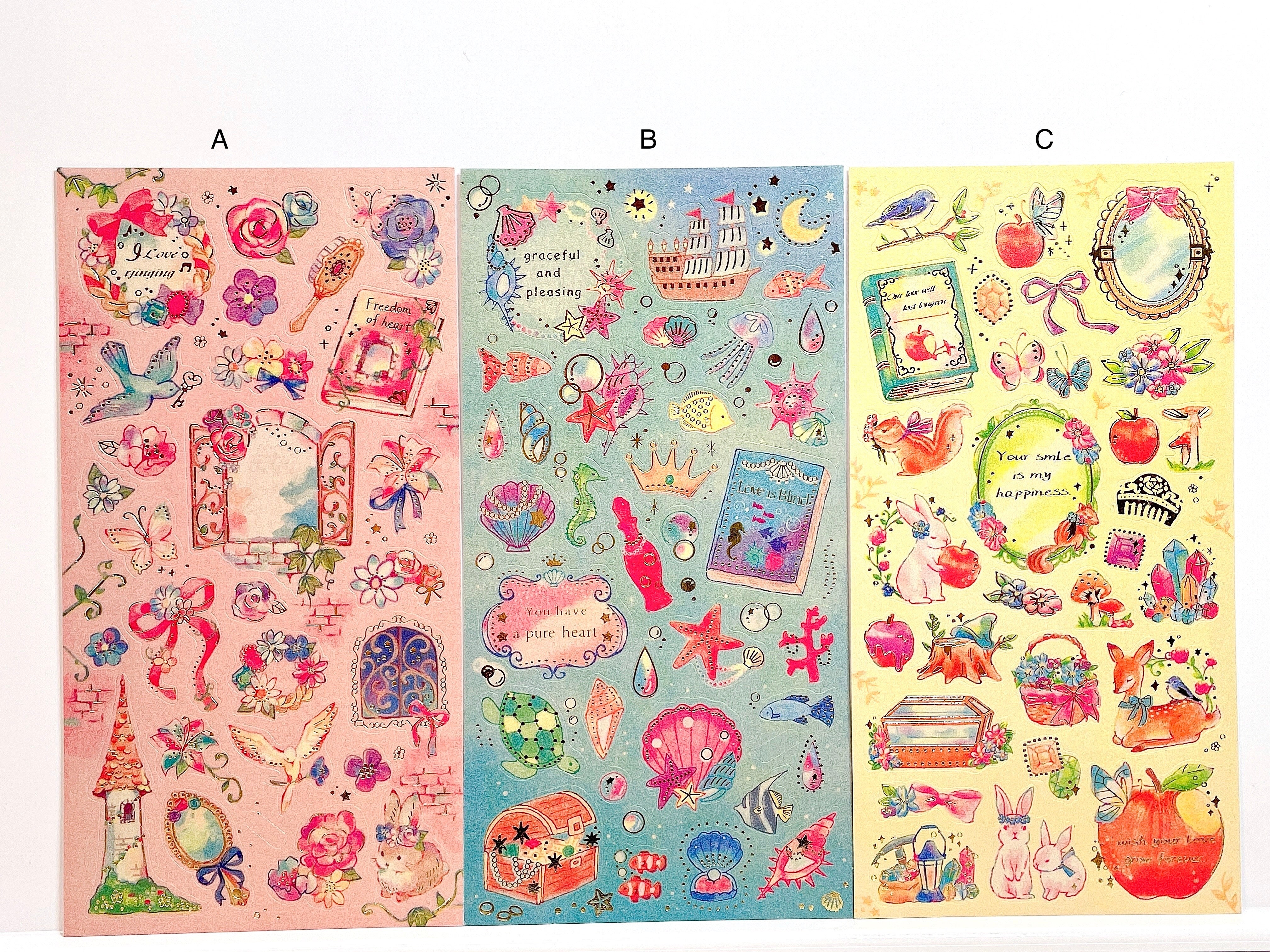 Shimmery Romantic Scrapbooking Sticker