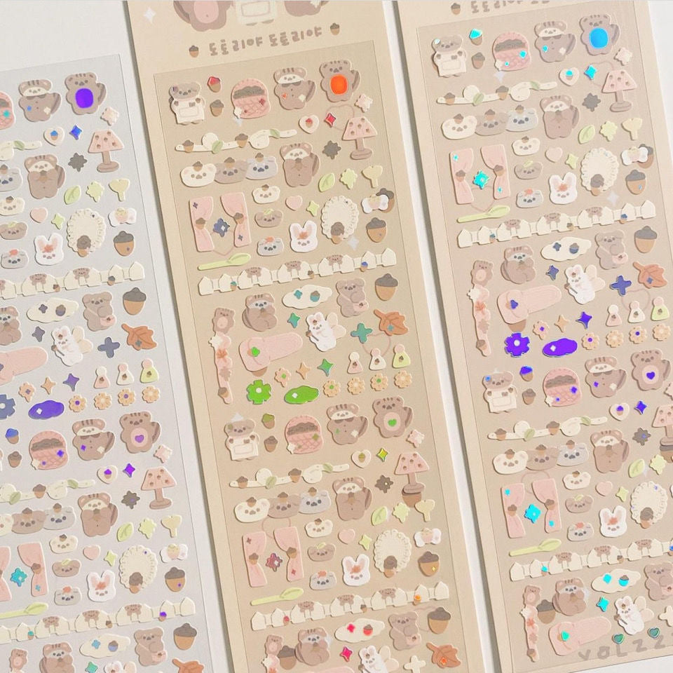 Bear and Bunny Sticker