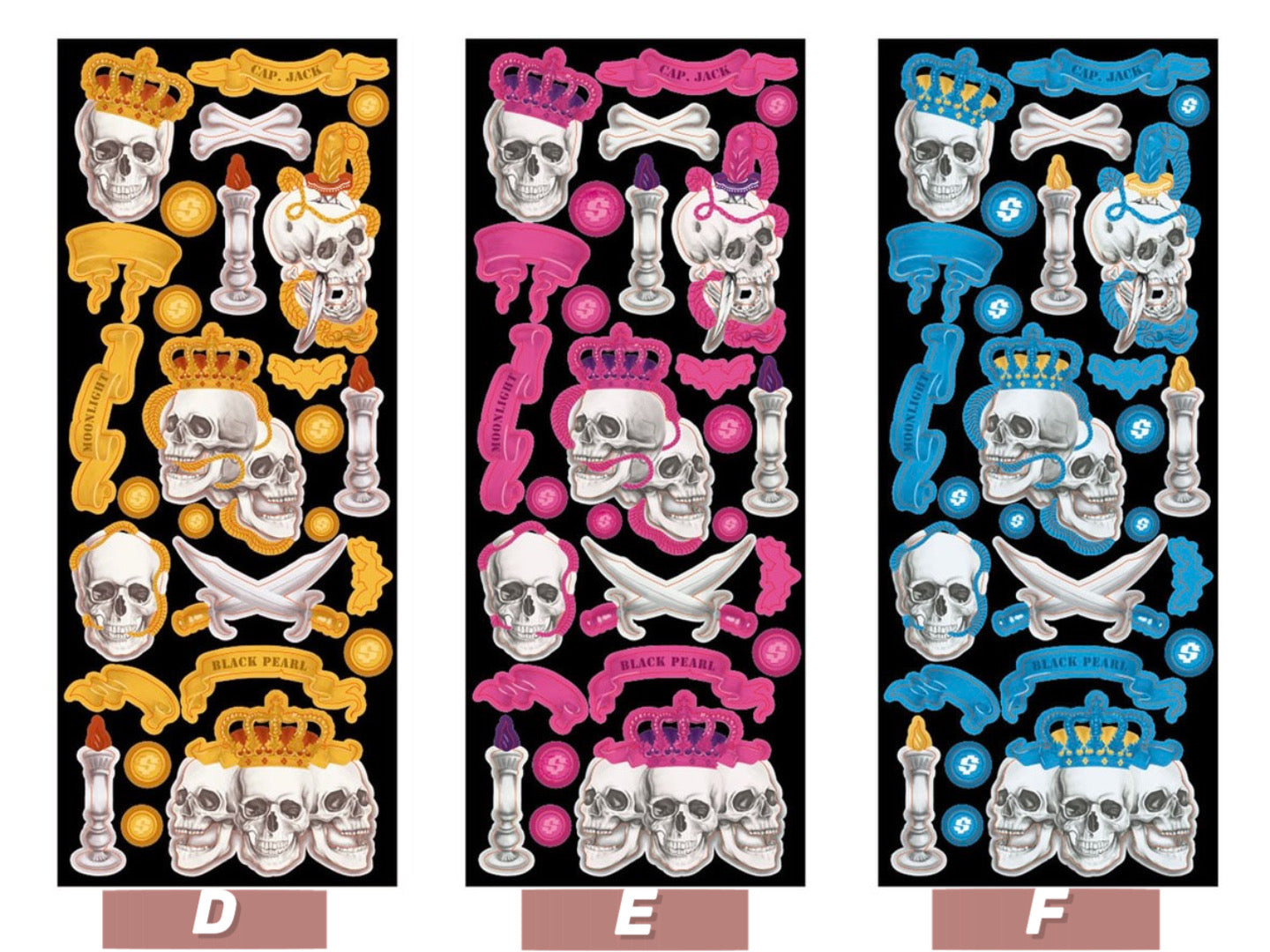 Crown Skull Stickers