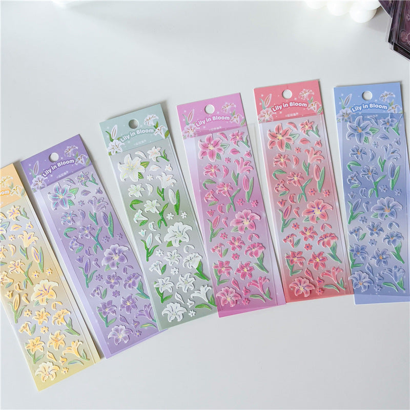 Lily Flower Toploader Deco Sticker