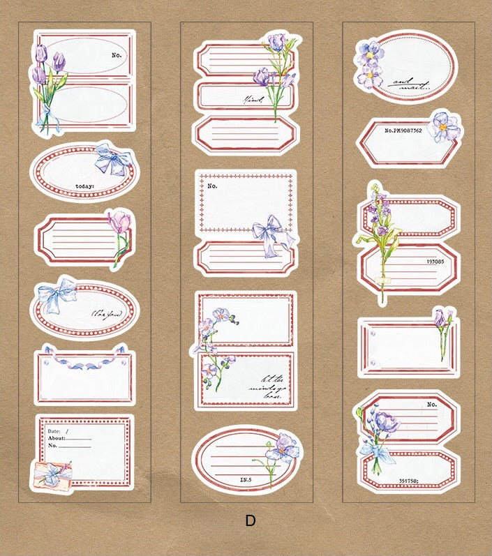 Flower Frame Sticker Sheet